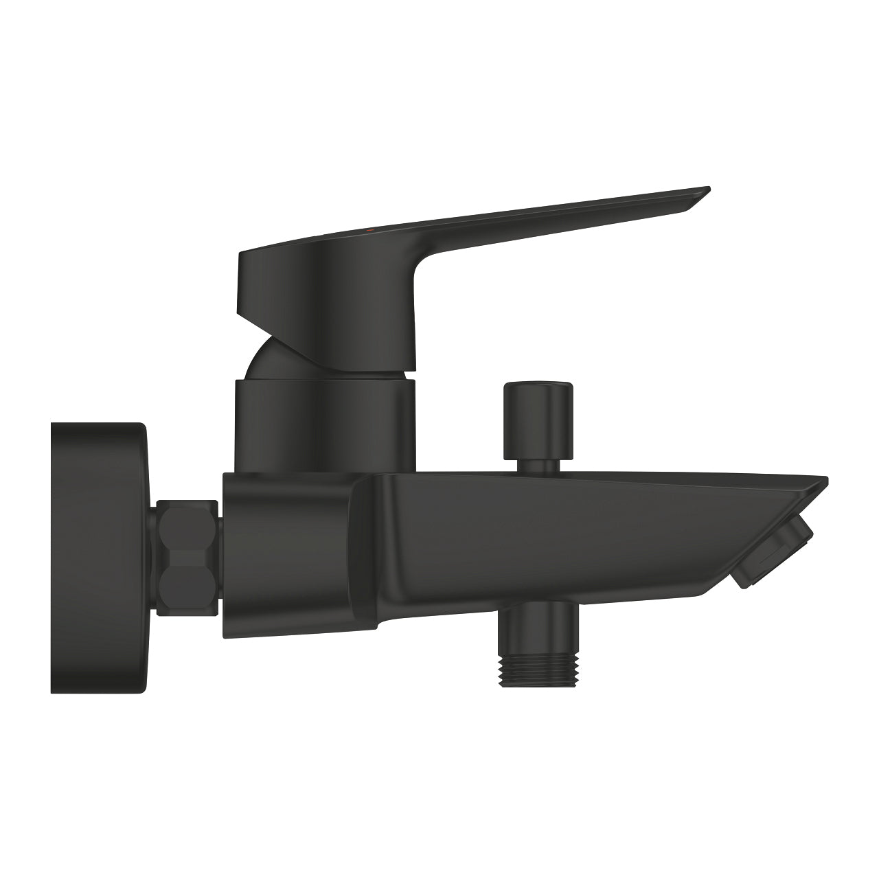 GROHE Start Badebatterie – 17×15,6×9,6 cm, Metall, Einhebelmischer (Aufputz), Schwarz