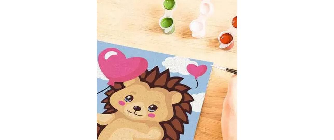 Ravensburger CreArt – Malen-nach-Zahlen-Set – Happy Hedgehog – ab 7 Jahren
