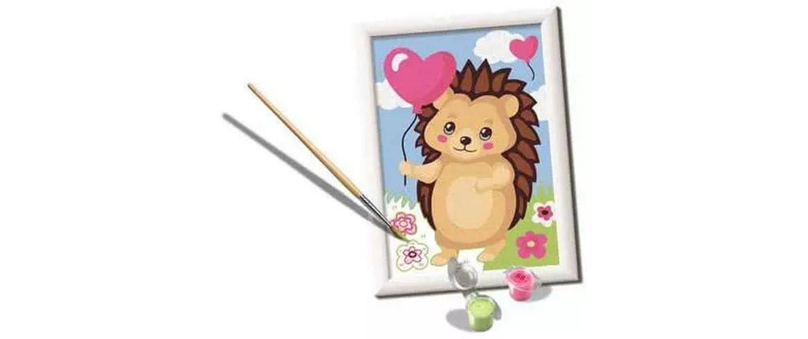 Ravensburger CreArt – Malen-nach-Zahlen-Set – Happy Hedgehog – ab 7 Jahren