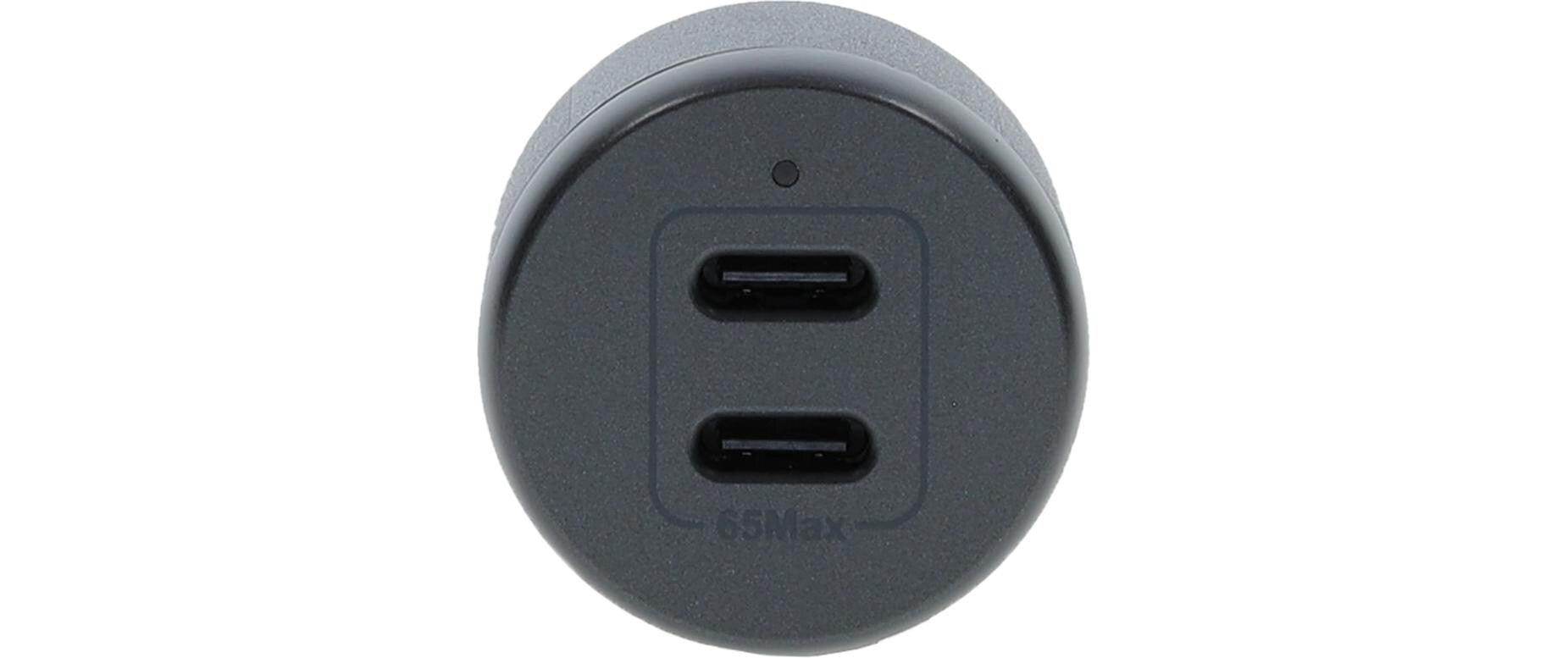 OtterBox Auto-Ladegerät 65 W – USB-C×2 – Schwarz