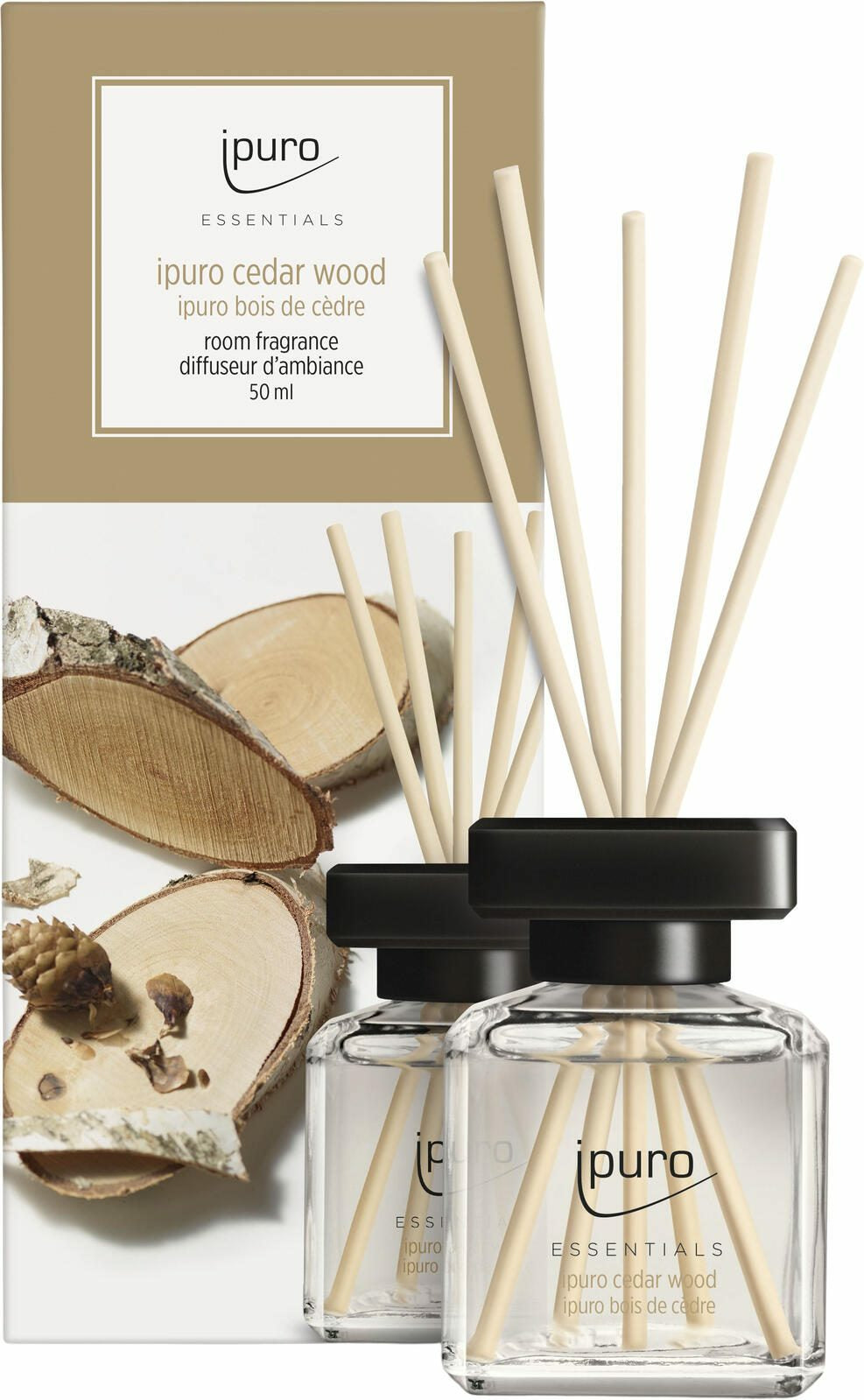 ipuro Essentials Zedernholz – Duftstäbchen, 50 ml