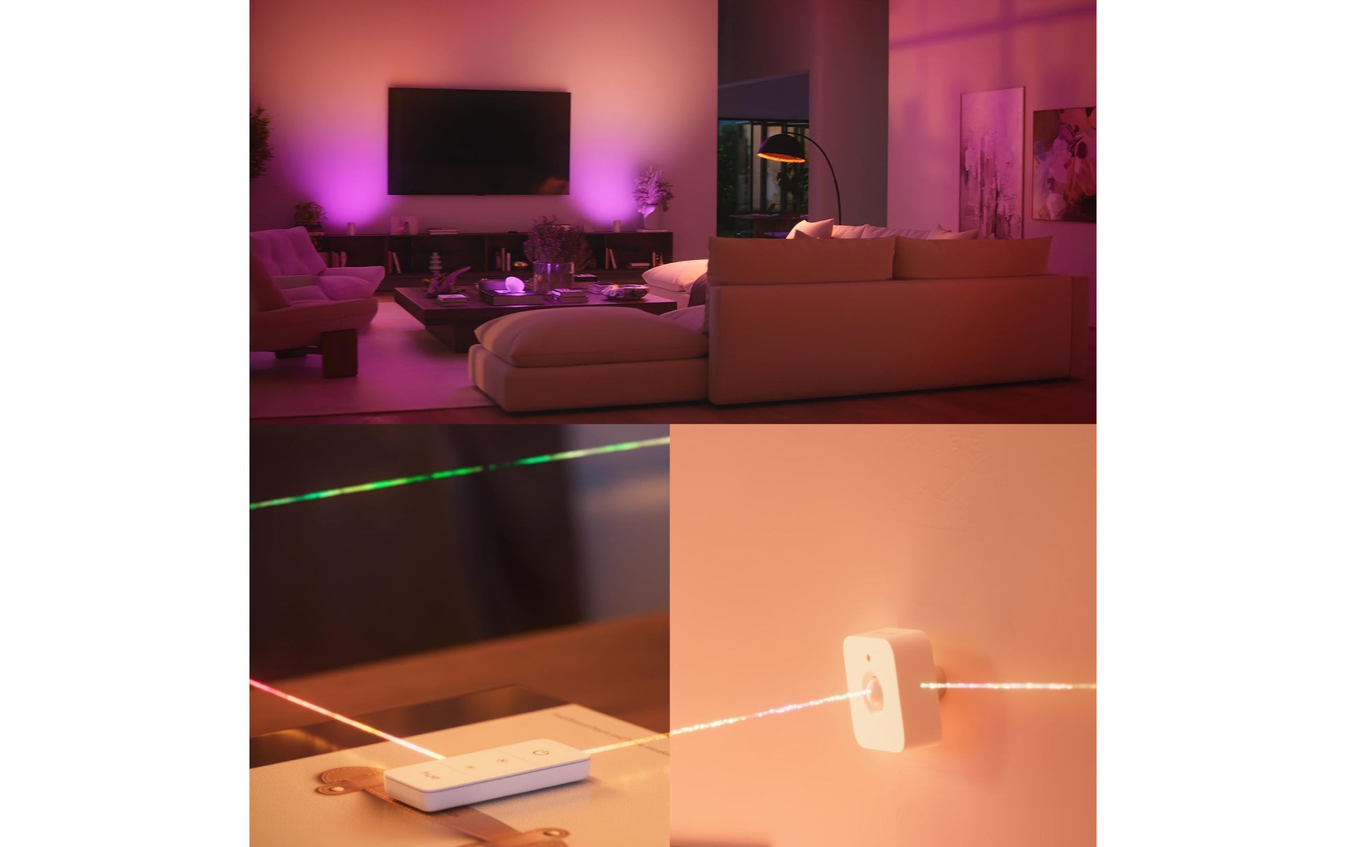 Philips Hue White & Colour Ambiance Starterset GU10 3er – 400 lm, inkl. Bridge, für Bluetooth & Apple HomeKit
