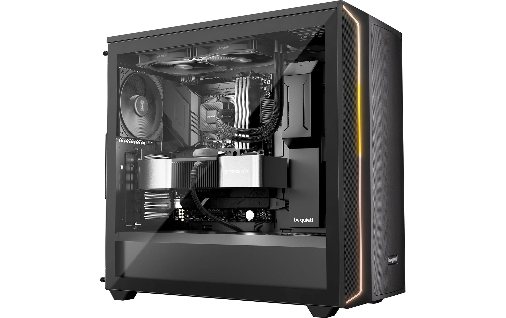 be quiet! be quiet PURE LOOP 3 – AIO CPU-Kühler 240 mm, 2×120 mm PWM, 2100 U/min, 101,2 m³/h, Schwarz, für Intel LGA1851