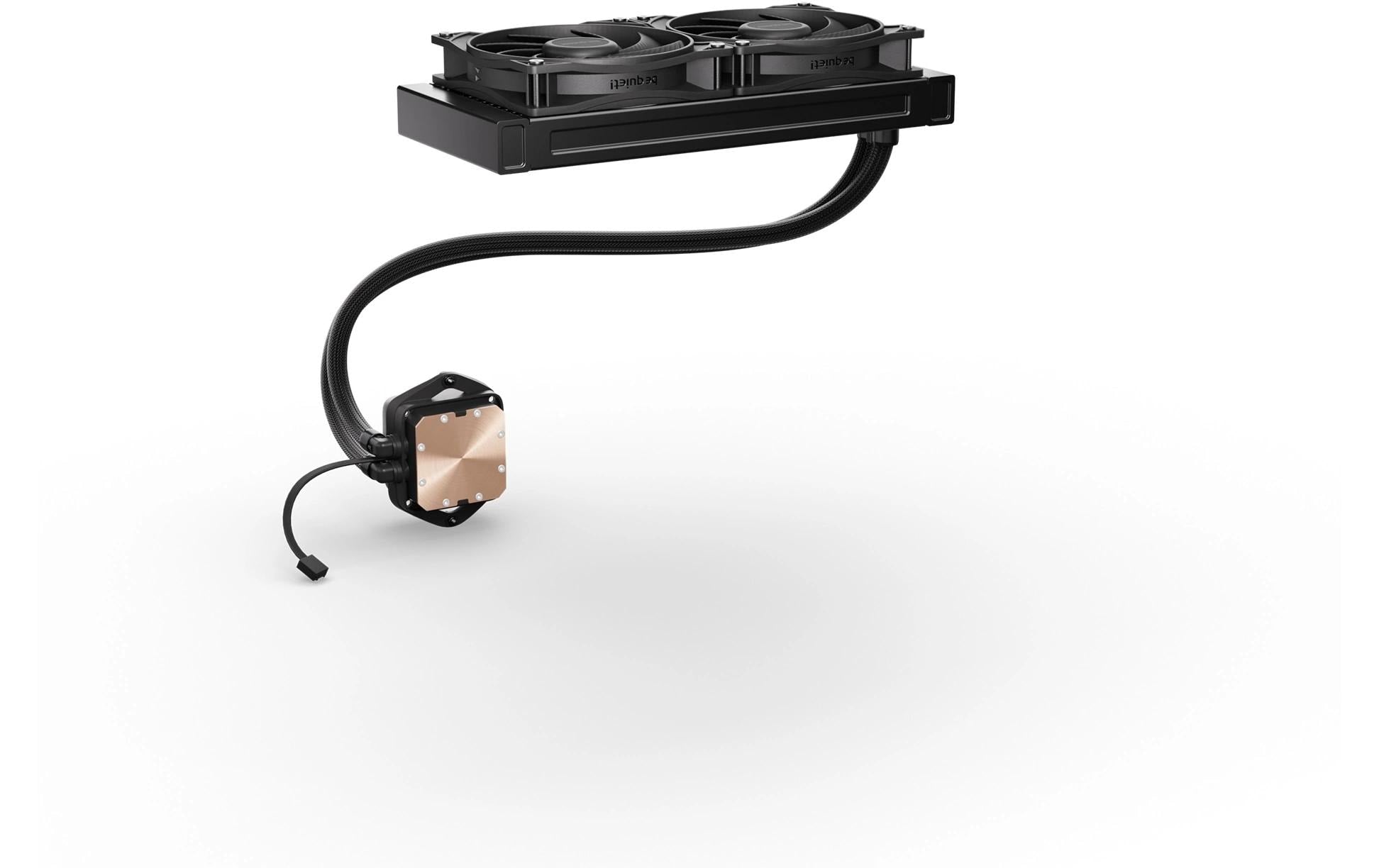 be quiet! be quiet PURE LOOP 3 – AIO CPU-Kühler 240 mm, 2×120 mm PWM, 2100 U/min, 101,2 m³/h, Schwarz, für Intel LGA1851