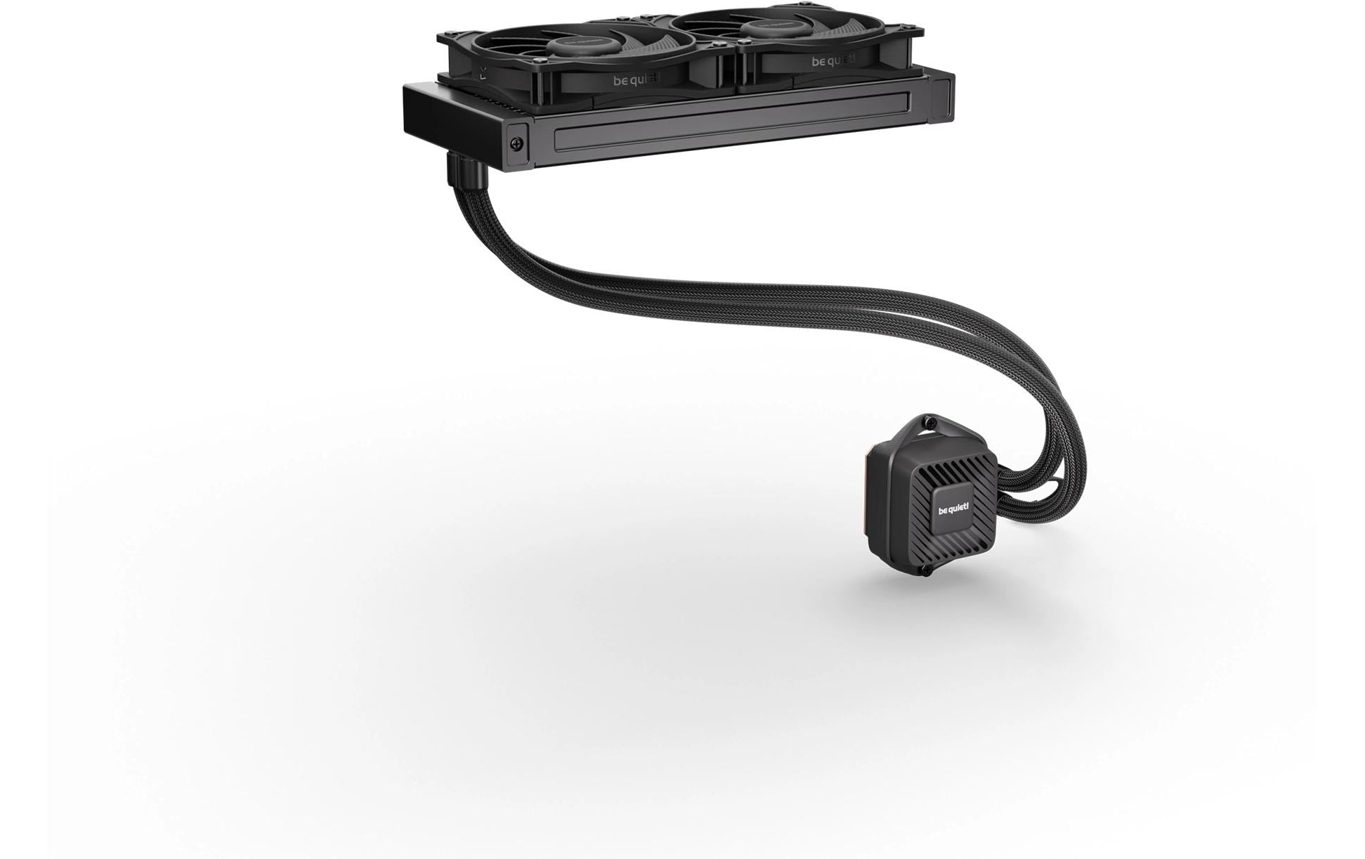 be quiet! be quiet PURE LOOP 3 – AIO CPU-Kühler 240 mm, 2×120 mm PWM, 2100 U/min, 101,2 m³/h, Schwarz, für Intel LGA1851