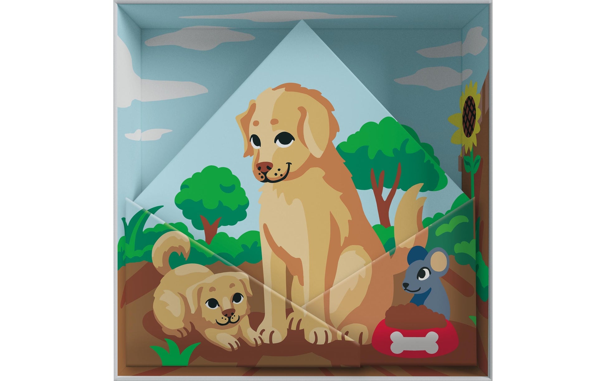 Ravensburger CreArt – Malen-nach-Zahlen-Set – Hund – 20 × 20 cm – ab 7 Jahren