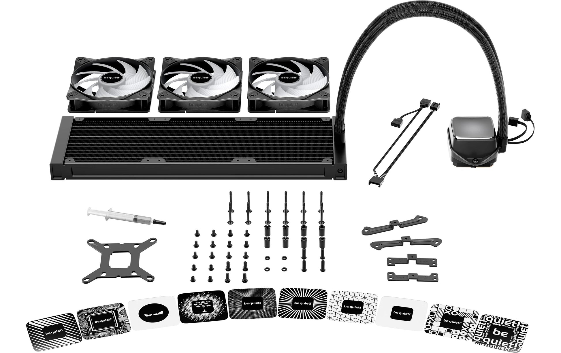 be quiet! be quiet PURE LOOP 3 LX – AIO-Kühler – 360 mm, 3×120 mm, 105,1 m³/h, Schwarz, für LGA 1700, AM5, AM4 und andere