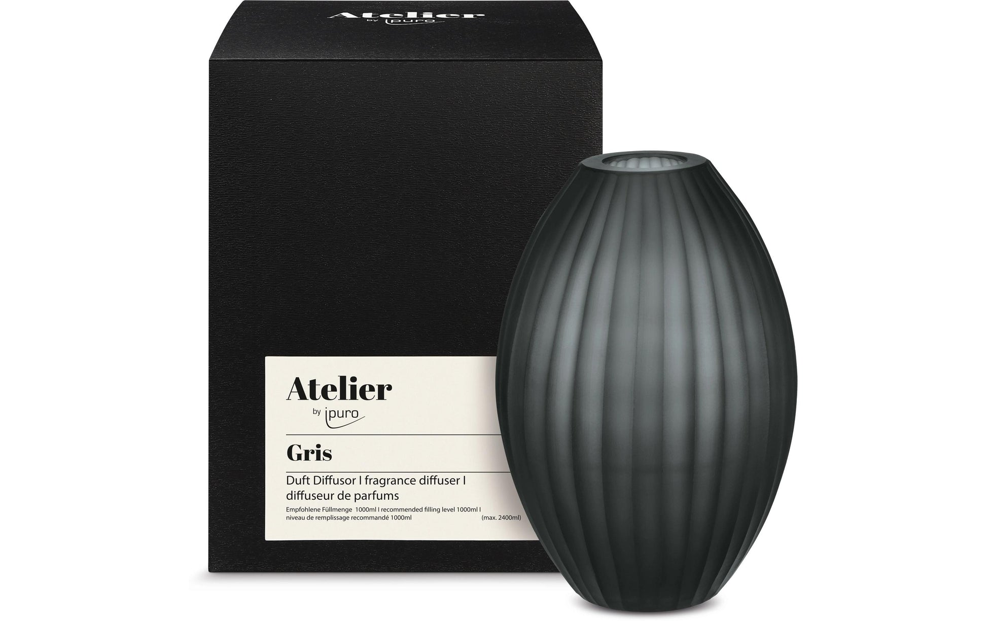 ipuro Atelier Grau – Duftstäbchen, 2'400 ml