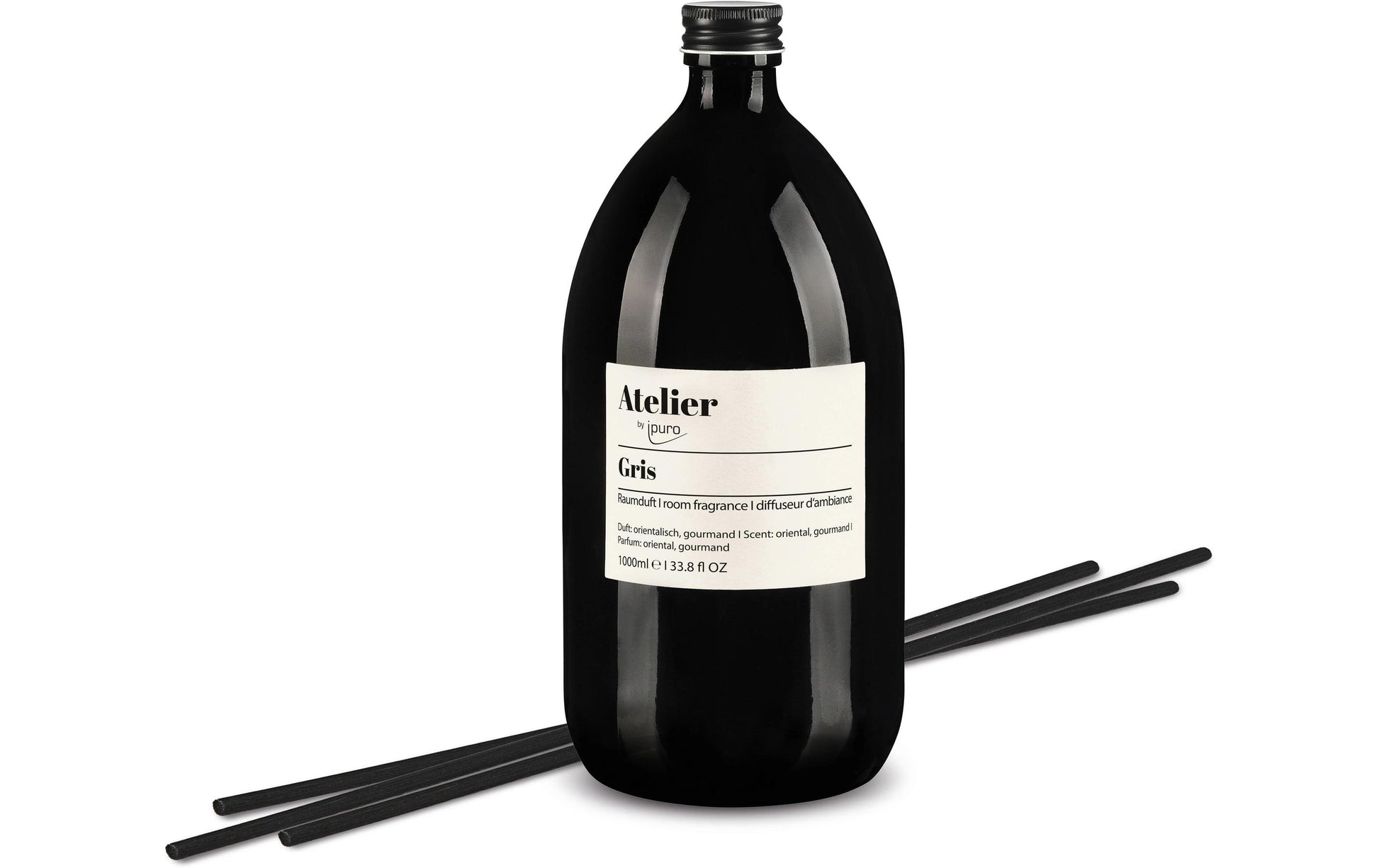 ipuro Nachfüllung für Duftstäbchen, Atelier Grau, 1'000 ml