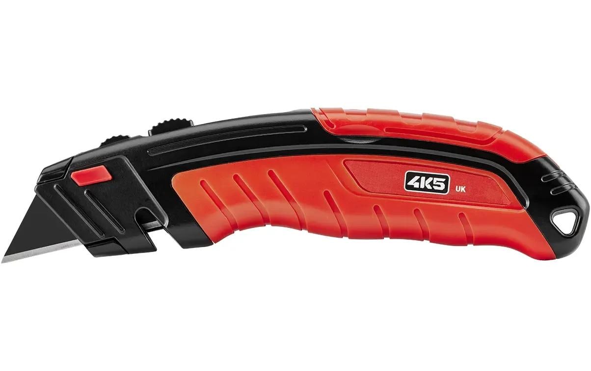 Laserliner UK – Abbrechmesser 50 mm, einziehbar mit Sperre, ABS-Kunststoff, rot
