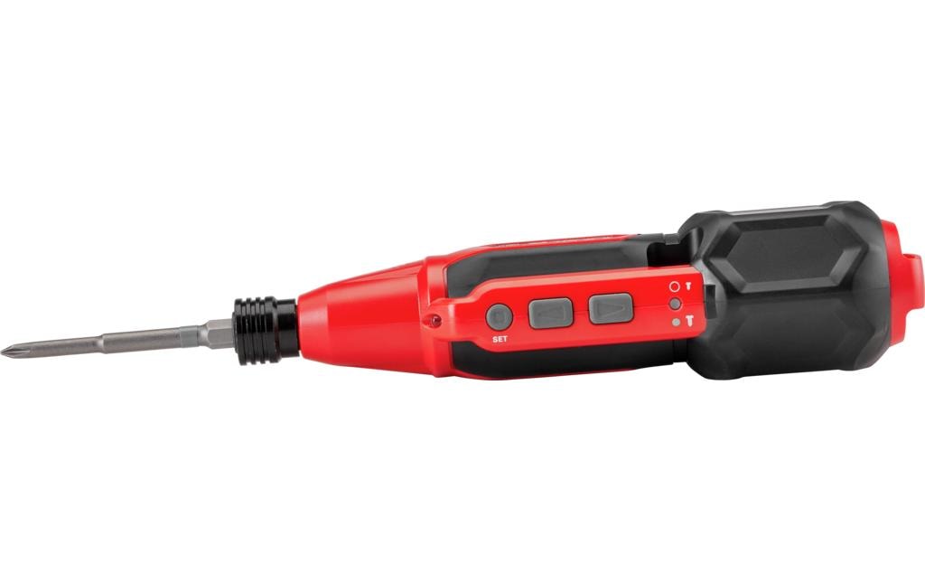 Laserliner PDS5 Präzisionsschrauber – 3,6 V – 1/4" – 5–15 Nm – 1×1,0 Ah & Ladegerät, 15 Bits, Tragetasche
