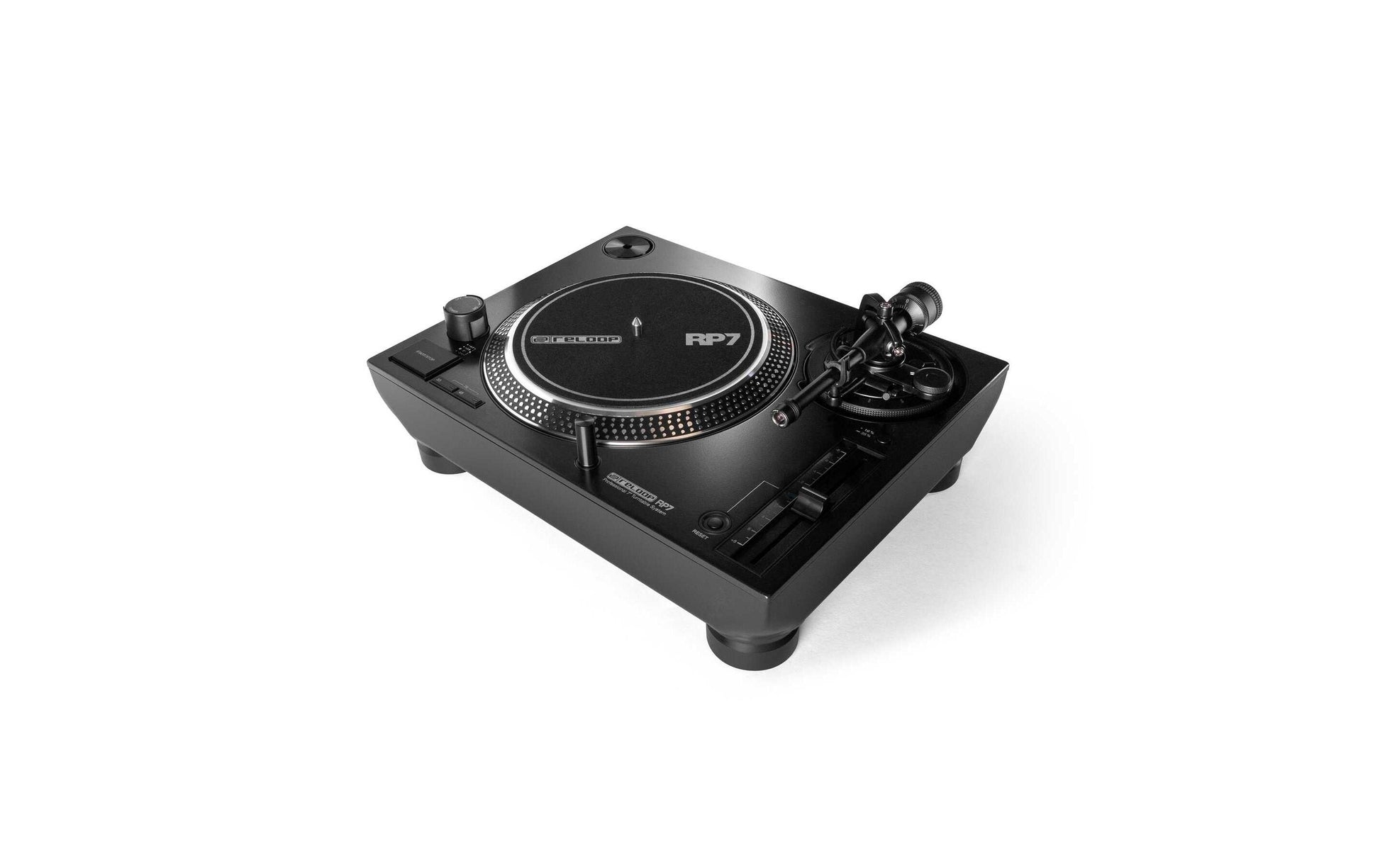 Reloop RP-7 – Plattenspieler – Direktantrieb, Gerader Tonarm – Schwarz
