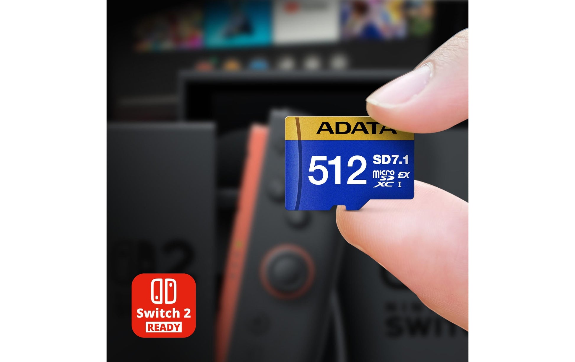 ADATA microSDXC-Karte – 512 GB, V60, 800/700 MB/s, mit SD-Adapter