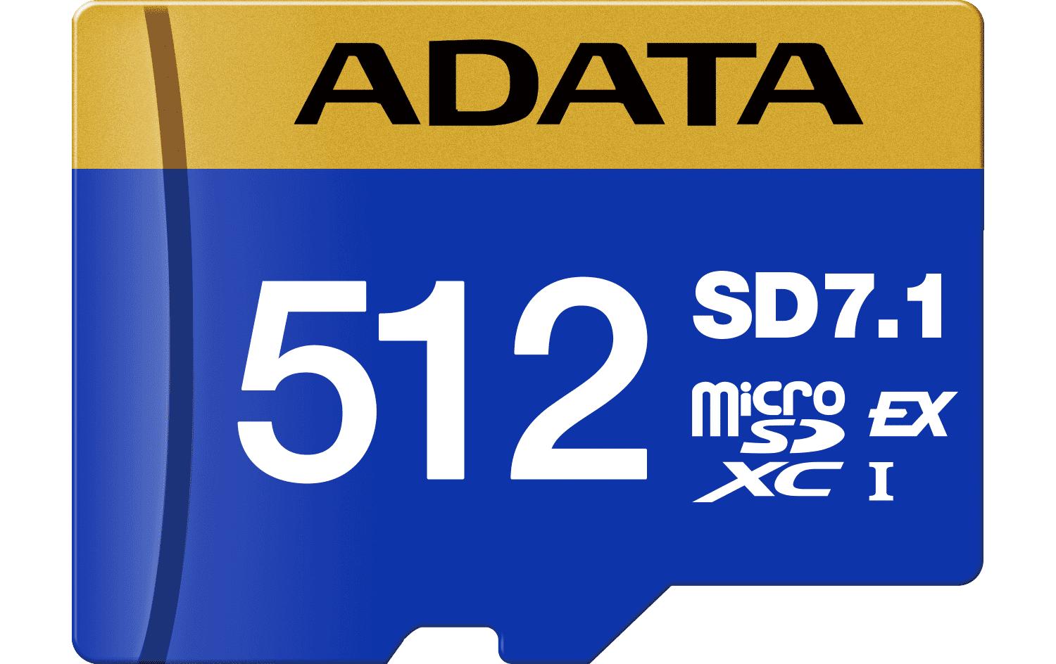 ADATA microSDXC-Karte – 512 GB, V60, 800/700 MB/s, mit SD-Adapter
