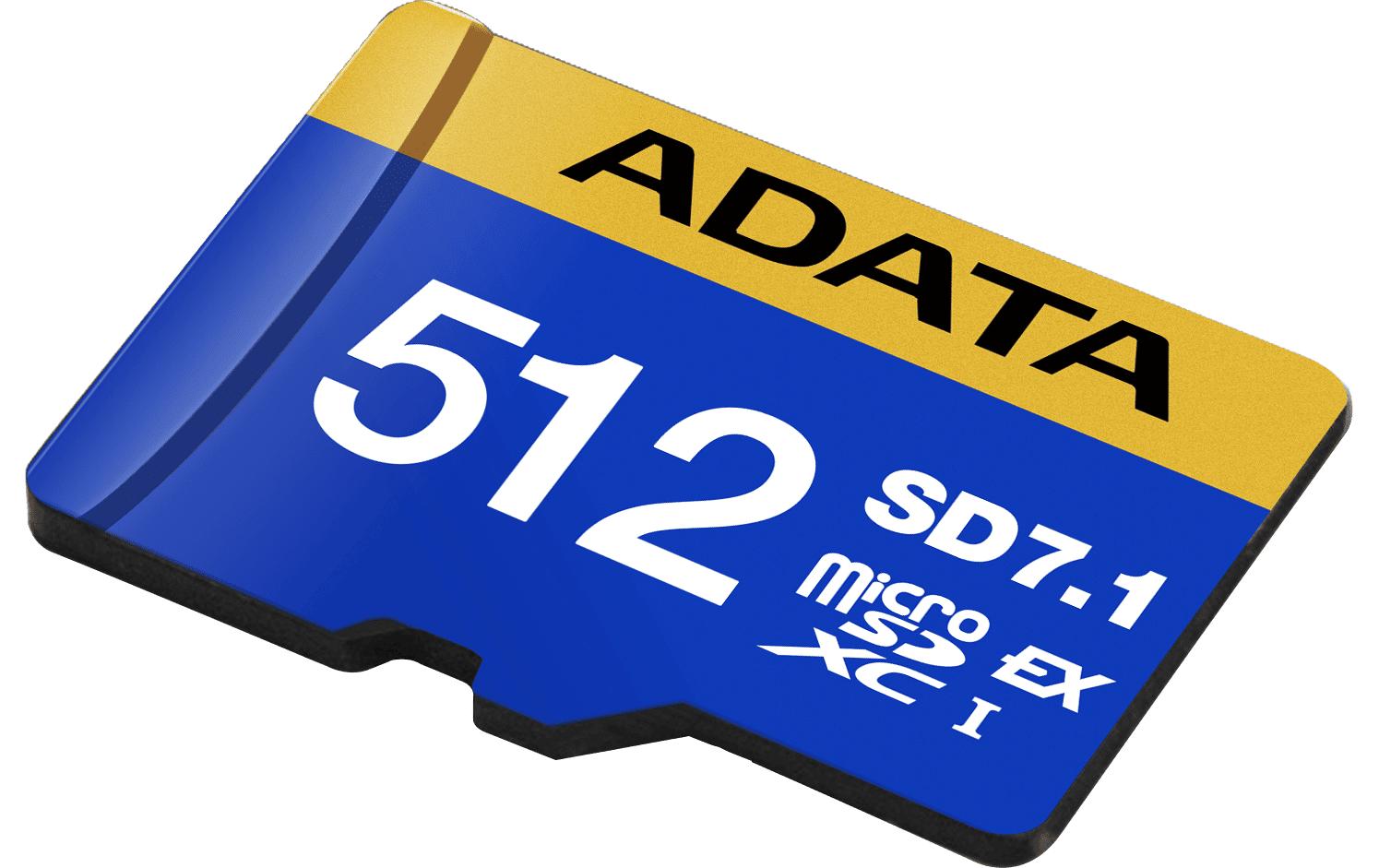 ADATA microSDXC-Karte – 512 GB, V60, 800/700 MB/s, mit SD-Adapter