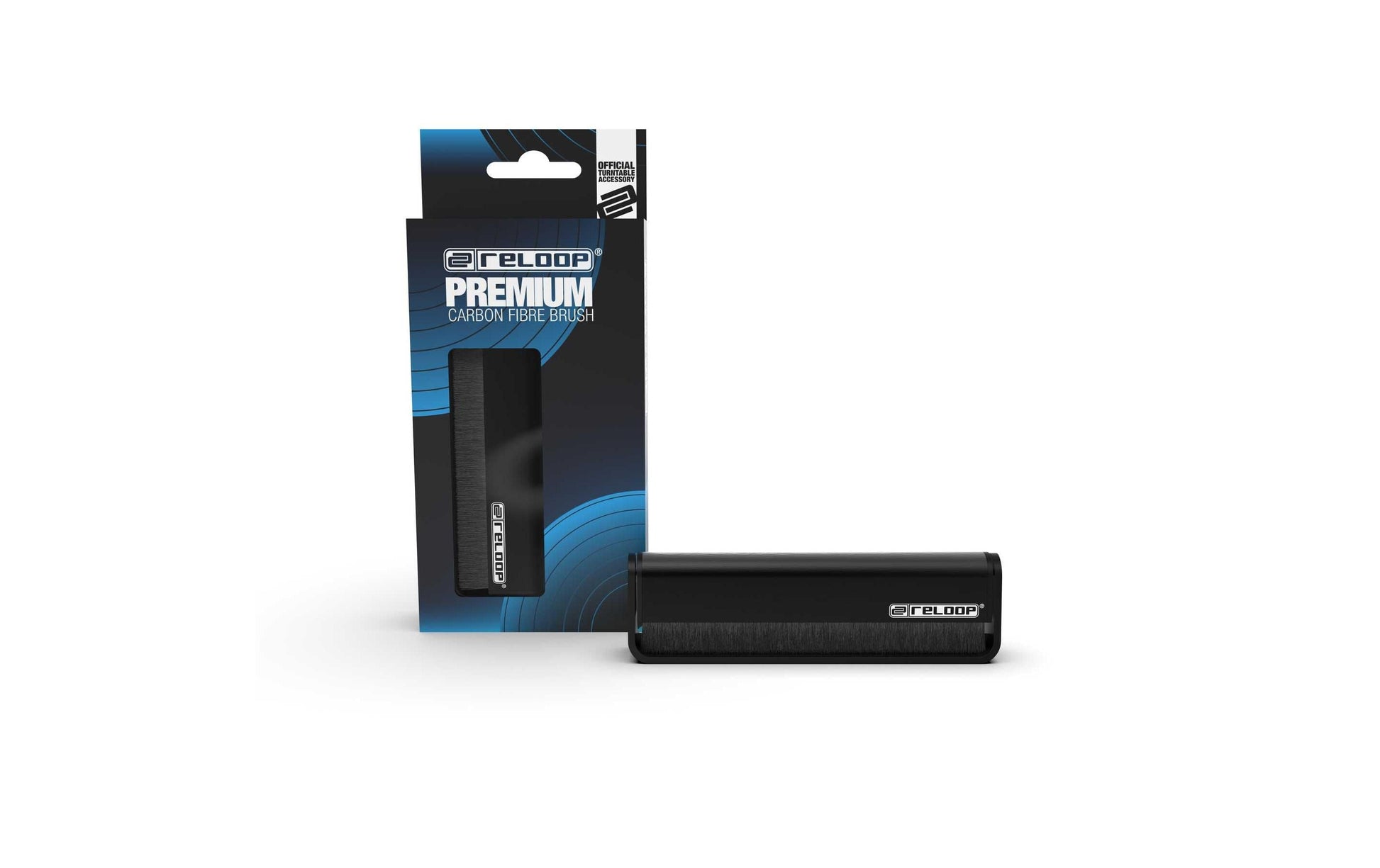Reloop Premium – Reinigungsbürste – Kohlefaser – Schwarz