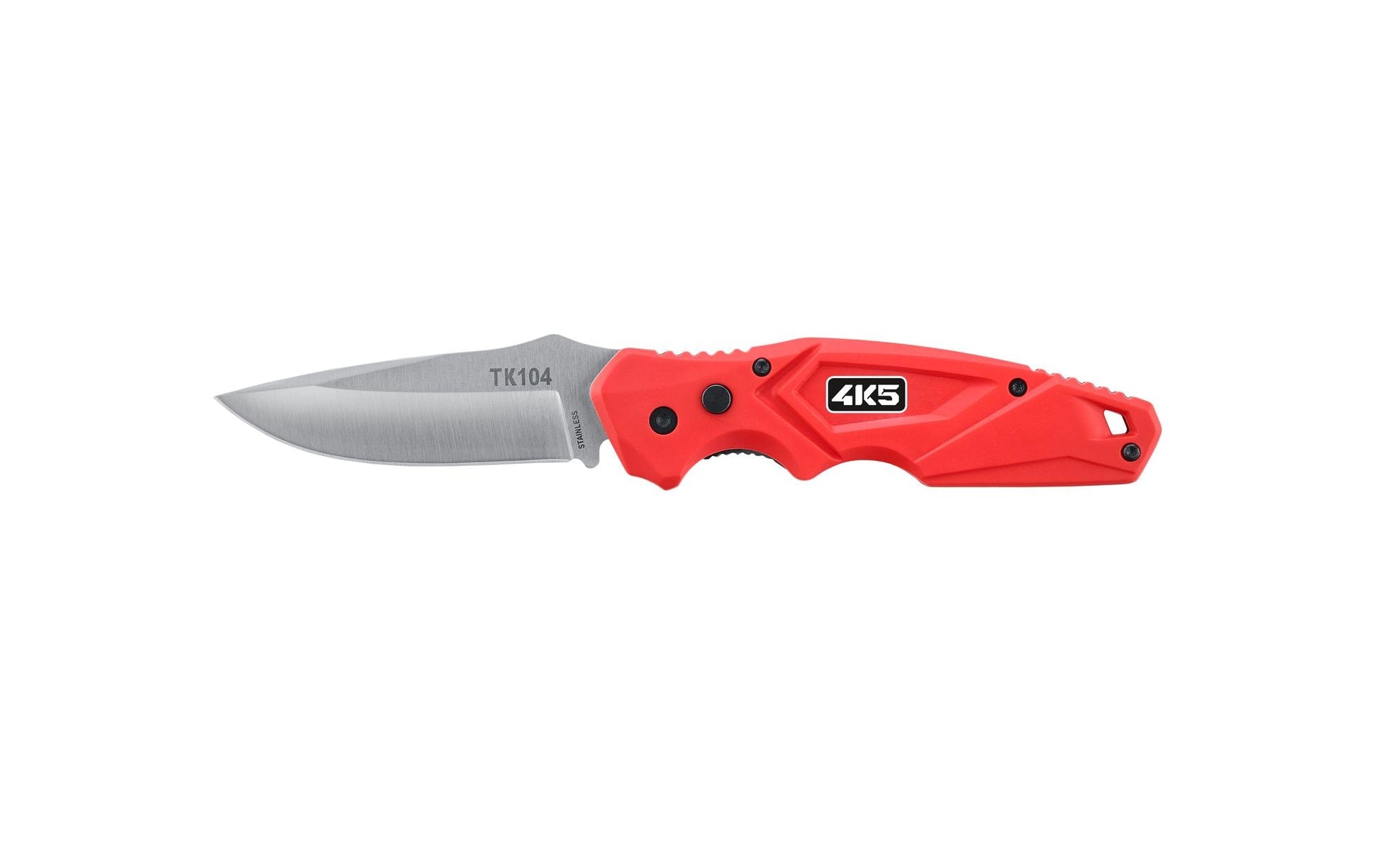 Laserliner TK 104 – Einziehbarer Abbrechmesser mit Sperre, Rot, inkl. 5 Klingen