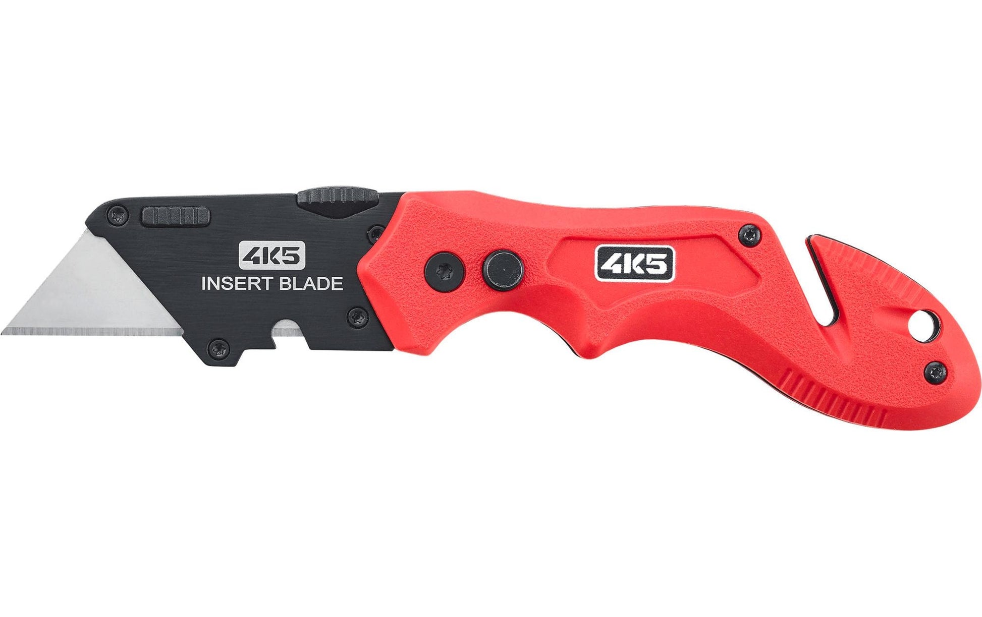 Laserliner TK300 – Abbrechmesser, Kunststoffgriff (ABS/TPR), einziehbar, schwarz, 5 Stk.