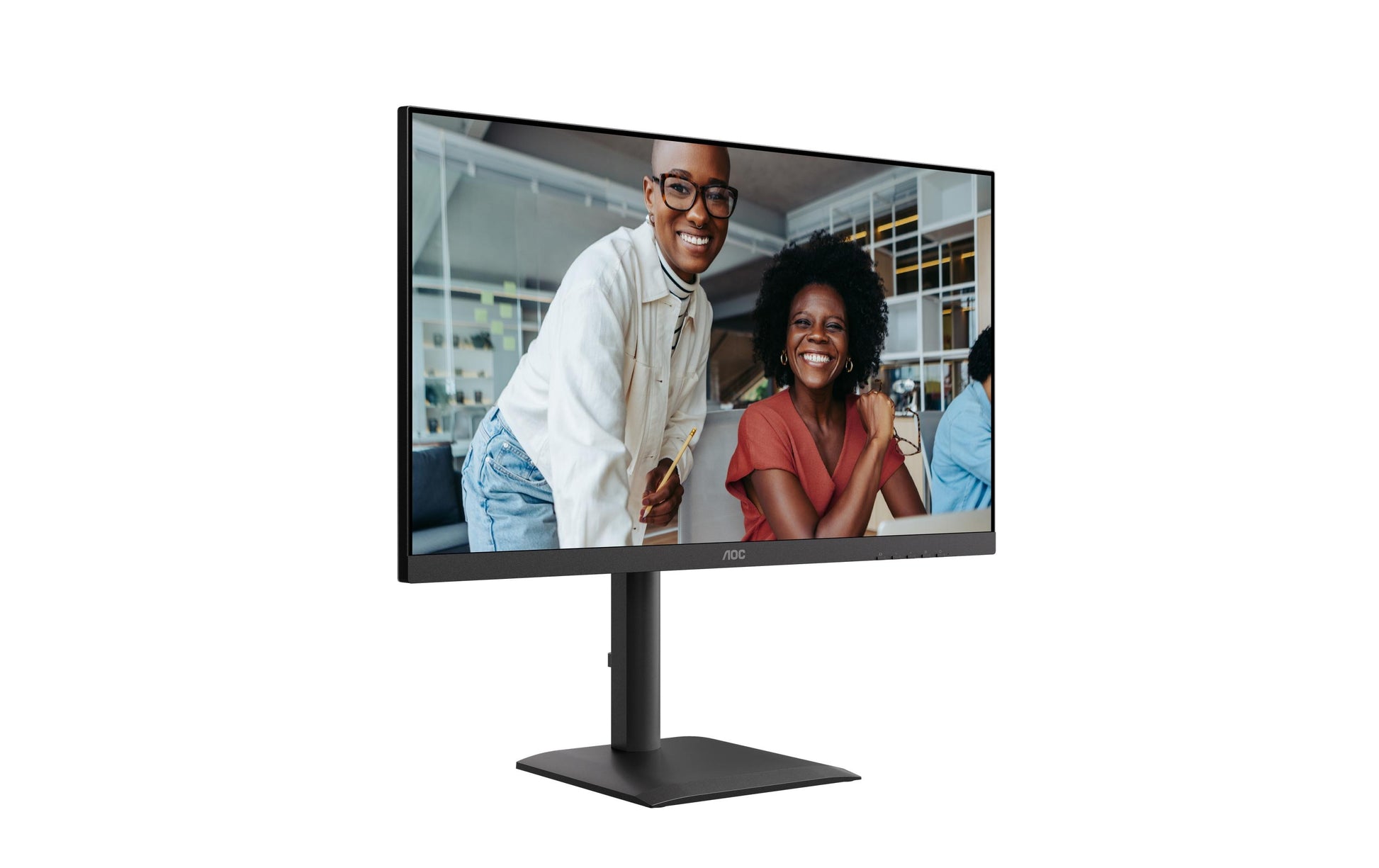 AOC U27E4CV – Monitor, 27", IPS, 60 Hz, 400 cd/m², USB-C, USB-Hub, Adaptive Sync, VESA 100 × 100, Schwarz