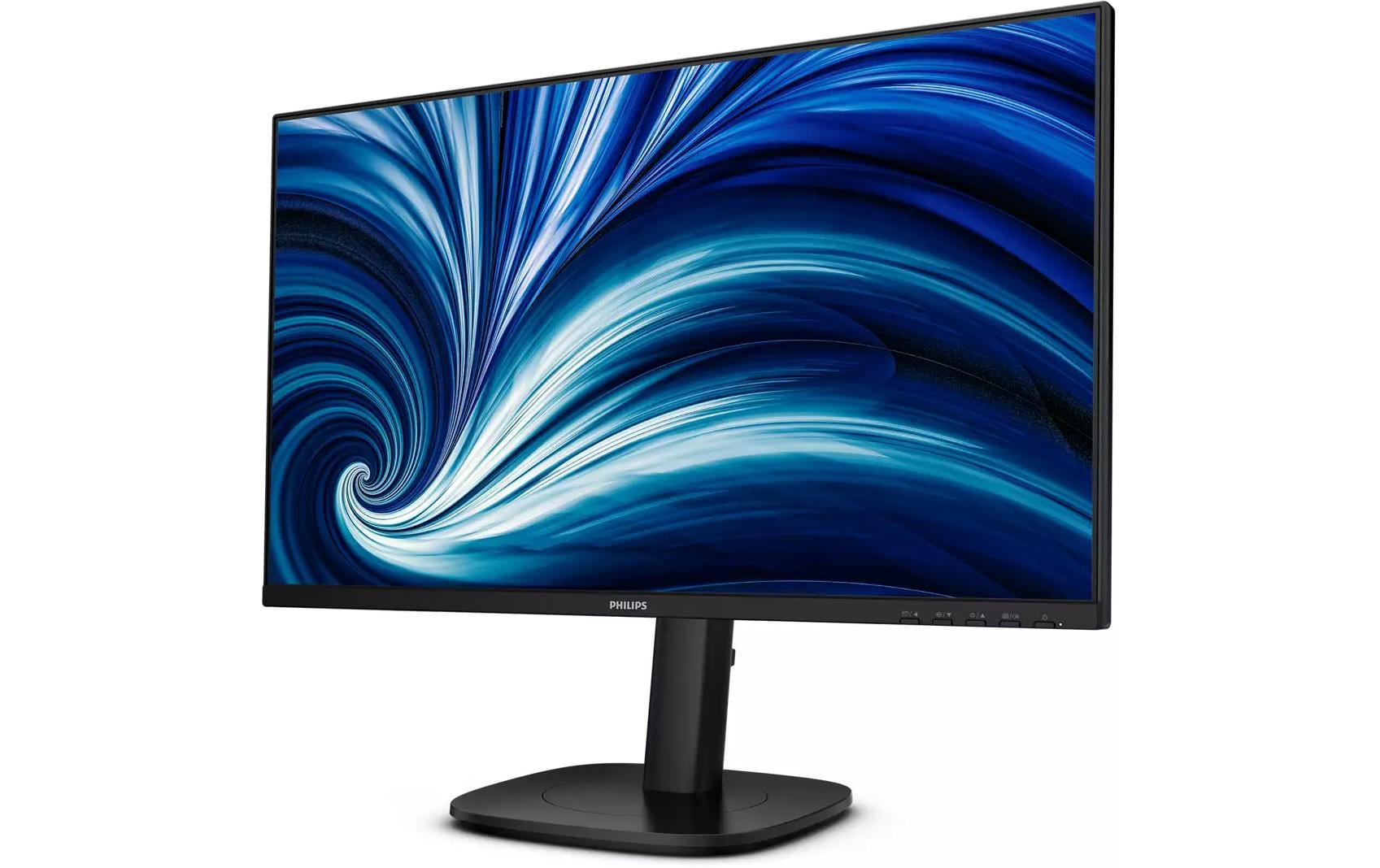 Philips 24B2U3301D/00 – Monitor, 24", IPS, 100 Hz, USB-Hub, Lautsprecher, höhenverstellbar, Schwarz