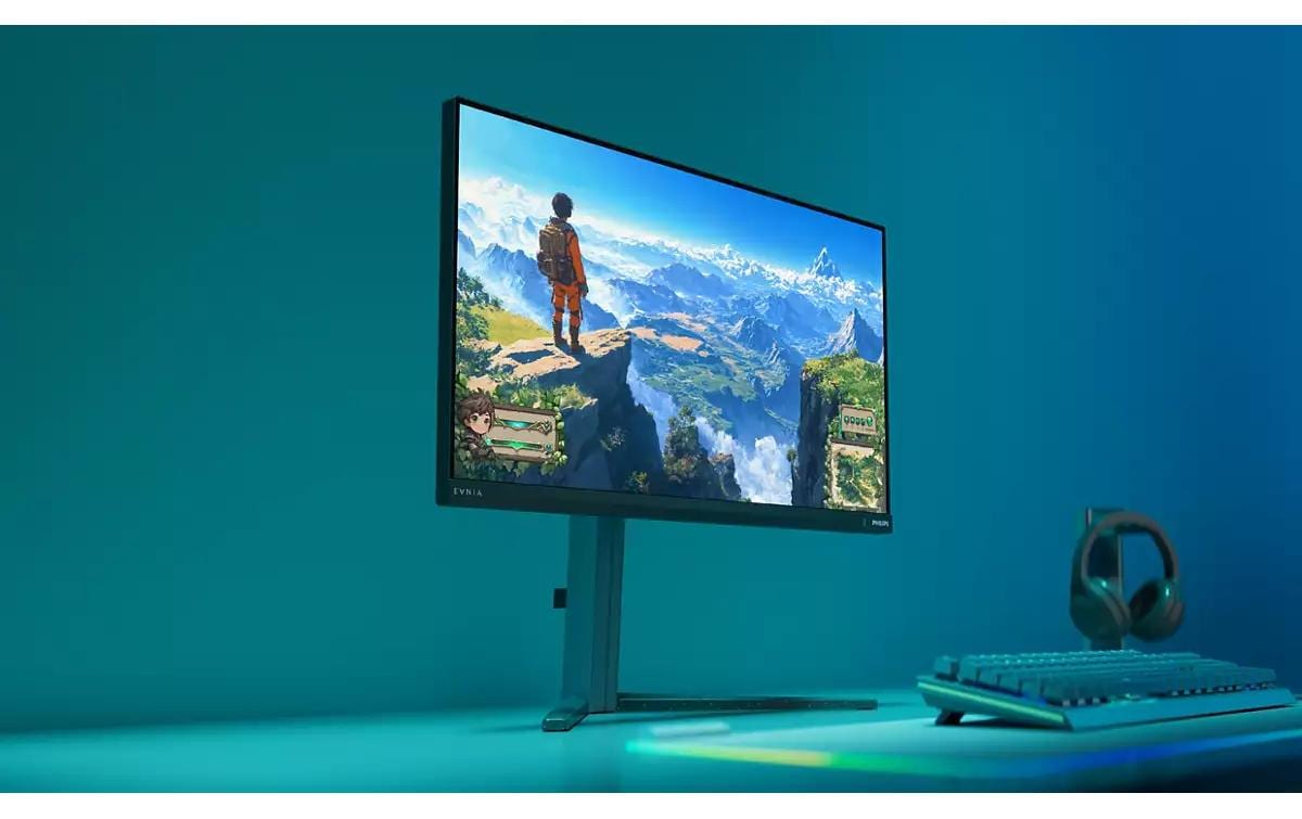 Philips 25 VA Gaming Monitor, 25", IPS, 300 Hz, G-Sync, Entspiegelt, Neigbar, Schwarz