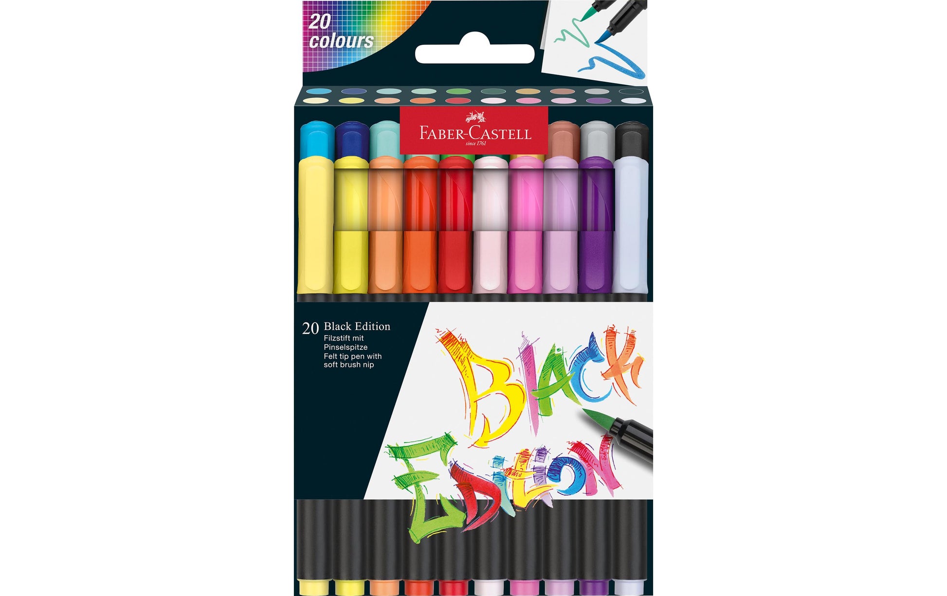 Faber-Castell Auswaschbare Filzstifte, 20 Farben