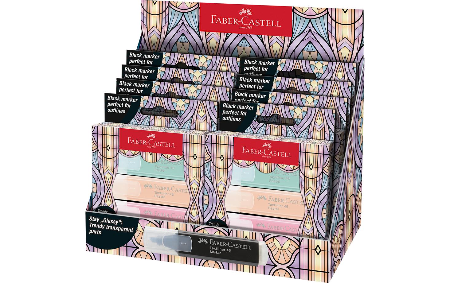 Faber-Castell Textliner 46 Textmarker – Pastell, Keilspitze 1/2/5 mm