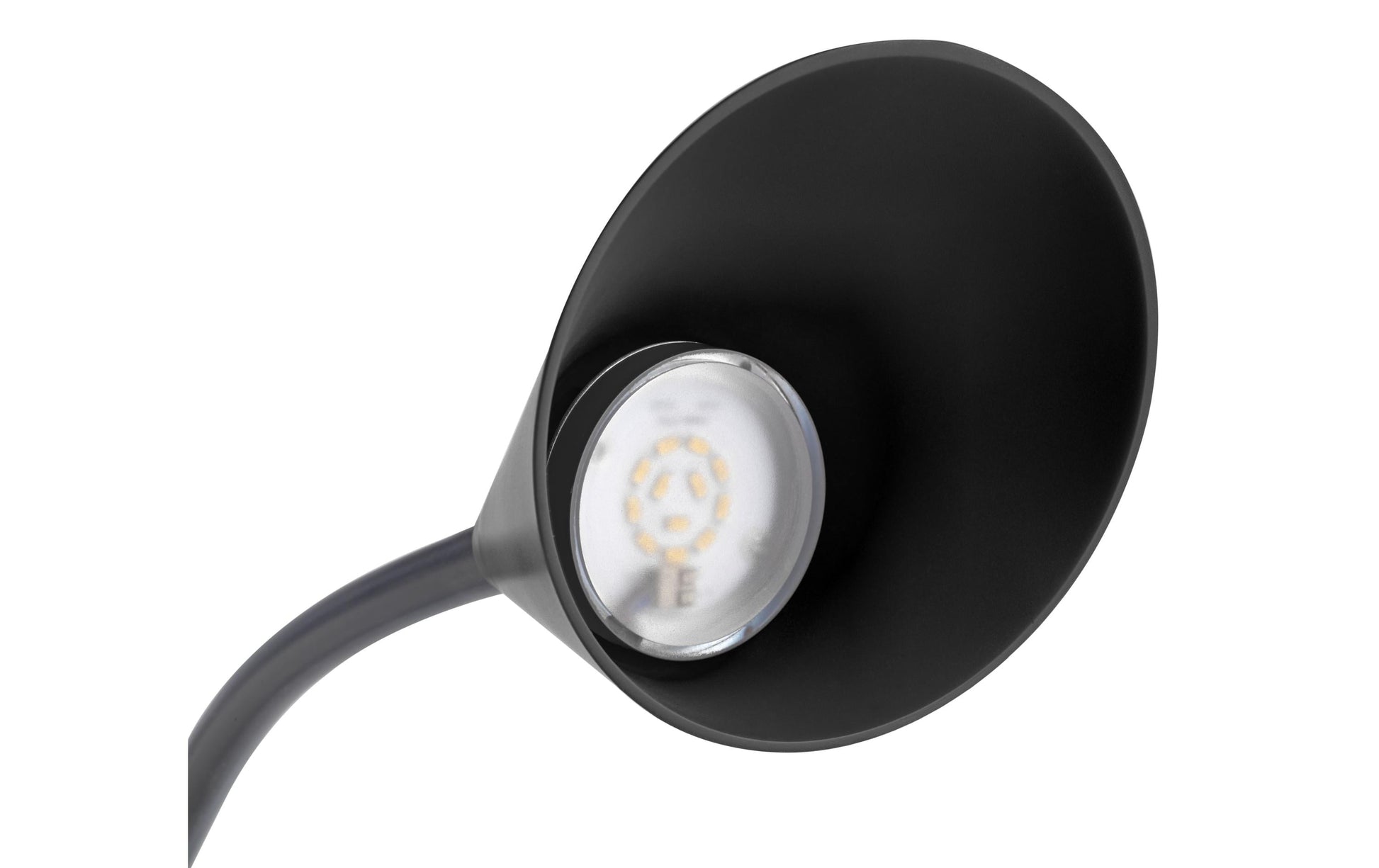 Unilux Tischleuchte SOL – LED 4 W, 500 lm, 3500 K, flexibler Arm – Schwarz