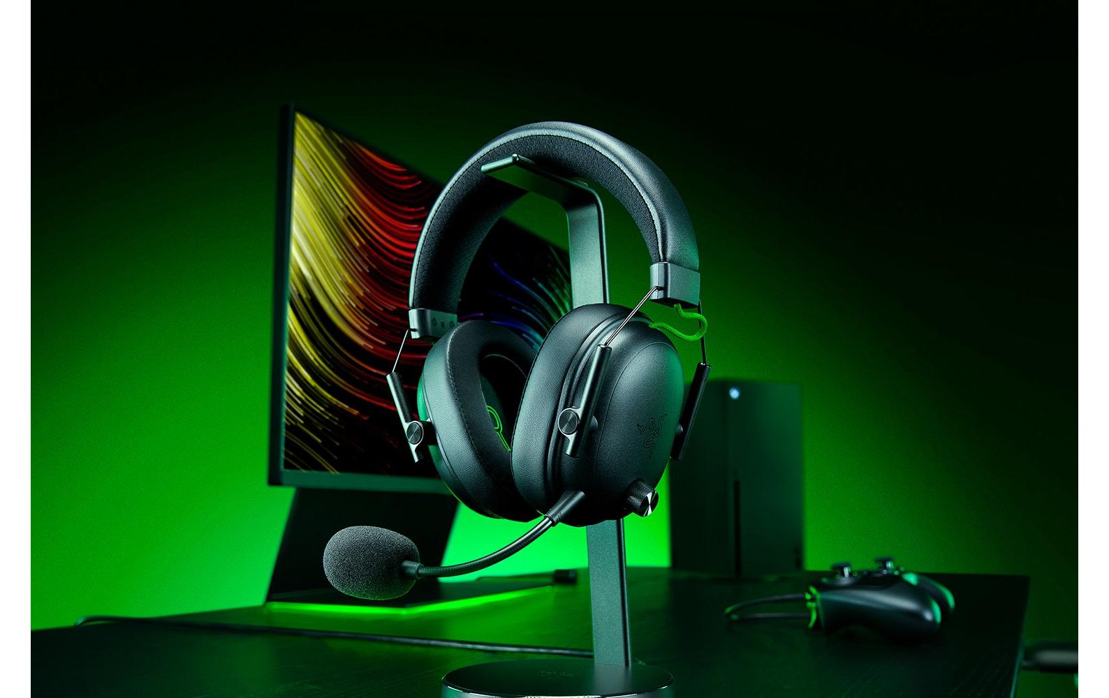 Razer BlackShark V3 – Over-Ear Gaming-Headset – Bluetooth, Surround-Sound, abnehmbares Mikrofon – Schwarz