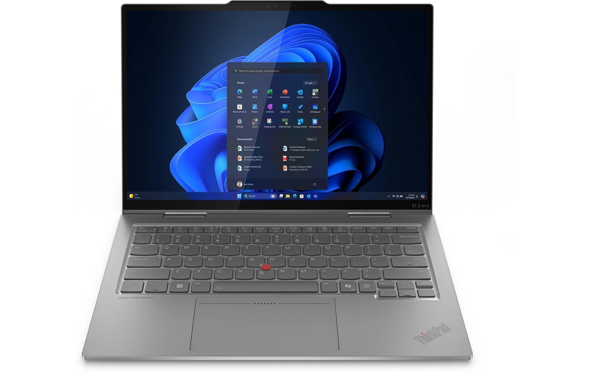 Lenovo ThinkPad X1 2-in-1 Gen 10 – Intel Core Ultra 7 258V, 14" 2.8K OLED, 32 GB, 1 TB SSD, Windows 11 Pro