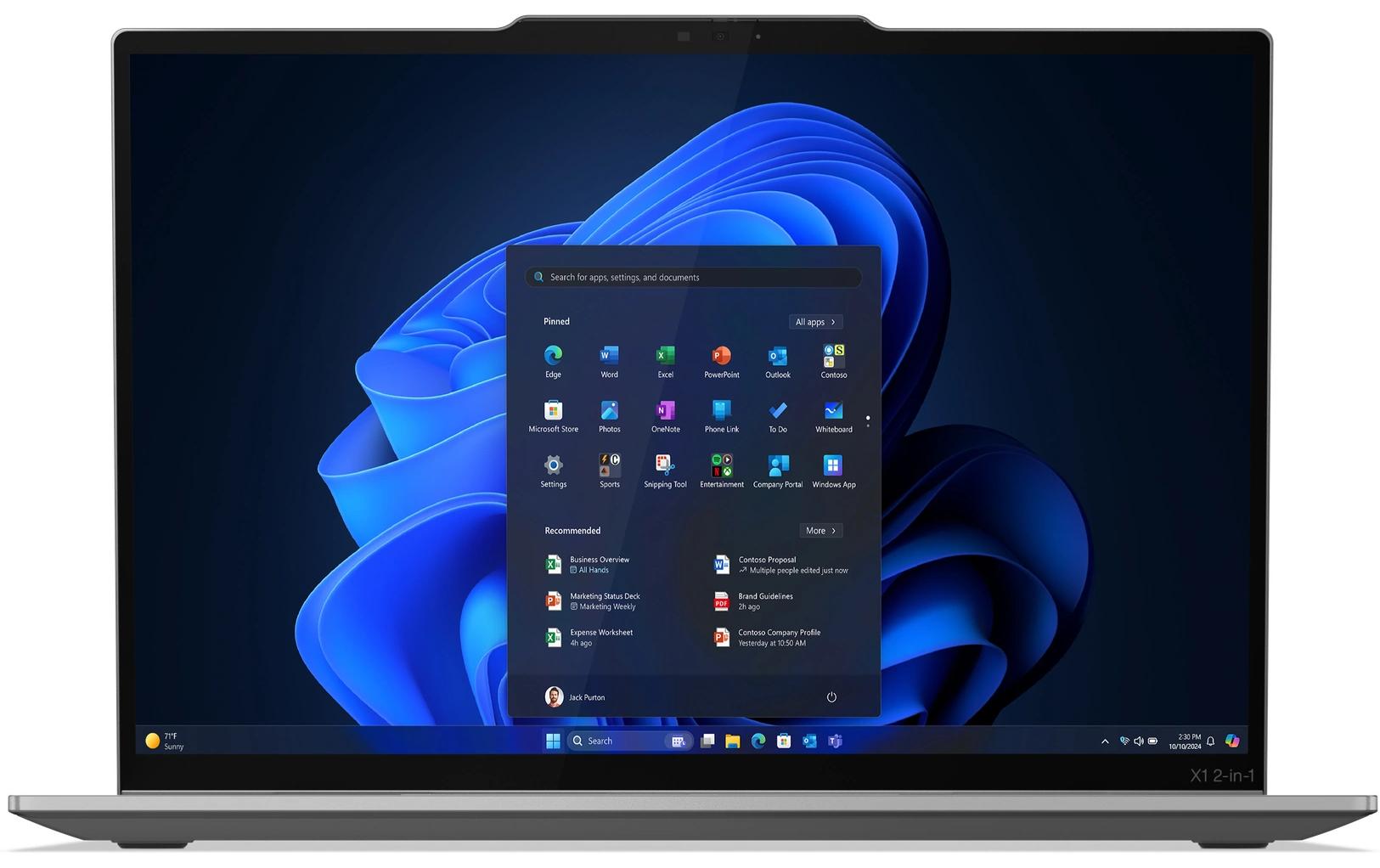 Lenovo ThinkPad X1 2-in-1 Gen 10 – Intel Core Ultra 7 258V, 14" 2.8K OLED, 32 GB, 1 TB SSD, Windows 11 Pro