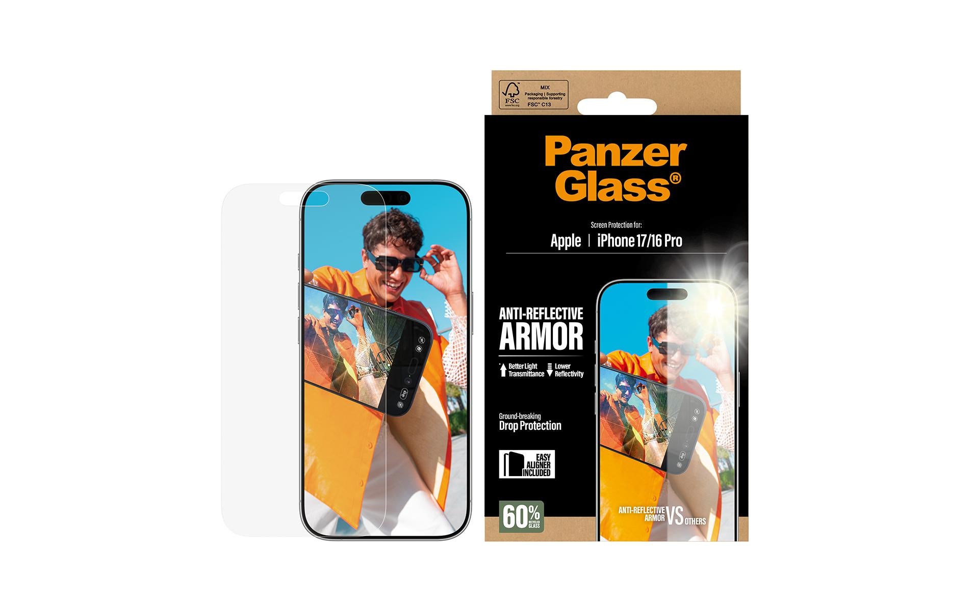 PanzerGlass Anti-Reflektierende Schutzfolie – für Apple iPhone 17