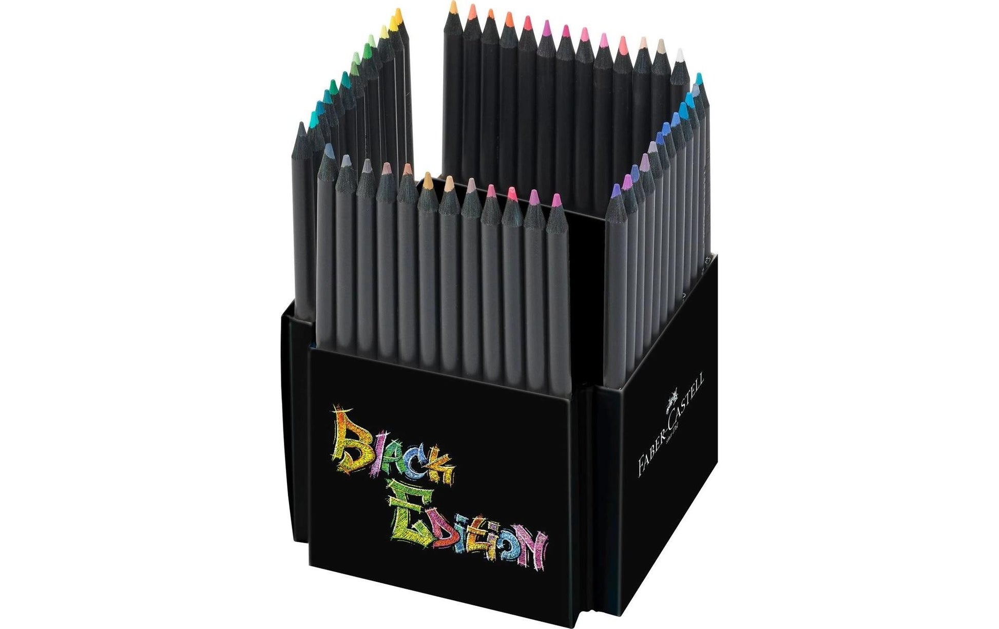 Faber-Castell Buntstifte Black Edition – 50 Farben, im Kartonetui