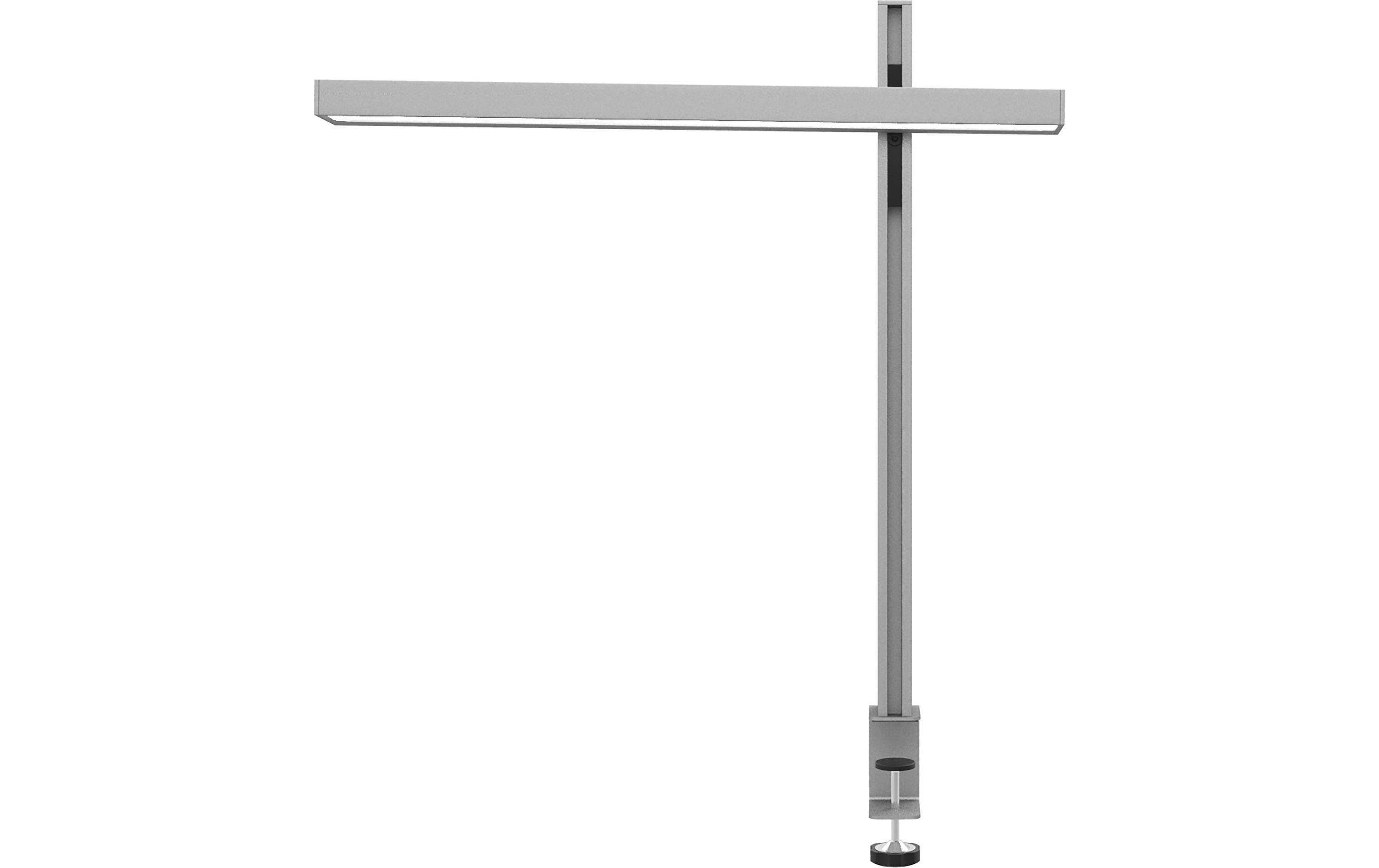 Unilux LED-Tischleuchte ZENITH – Klemmfuss – 3000–5000 K – 2'370 lm 23 W – Metallgrau