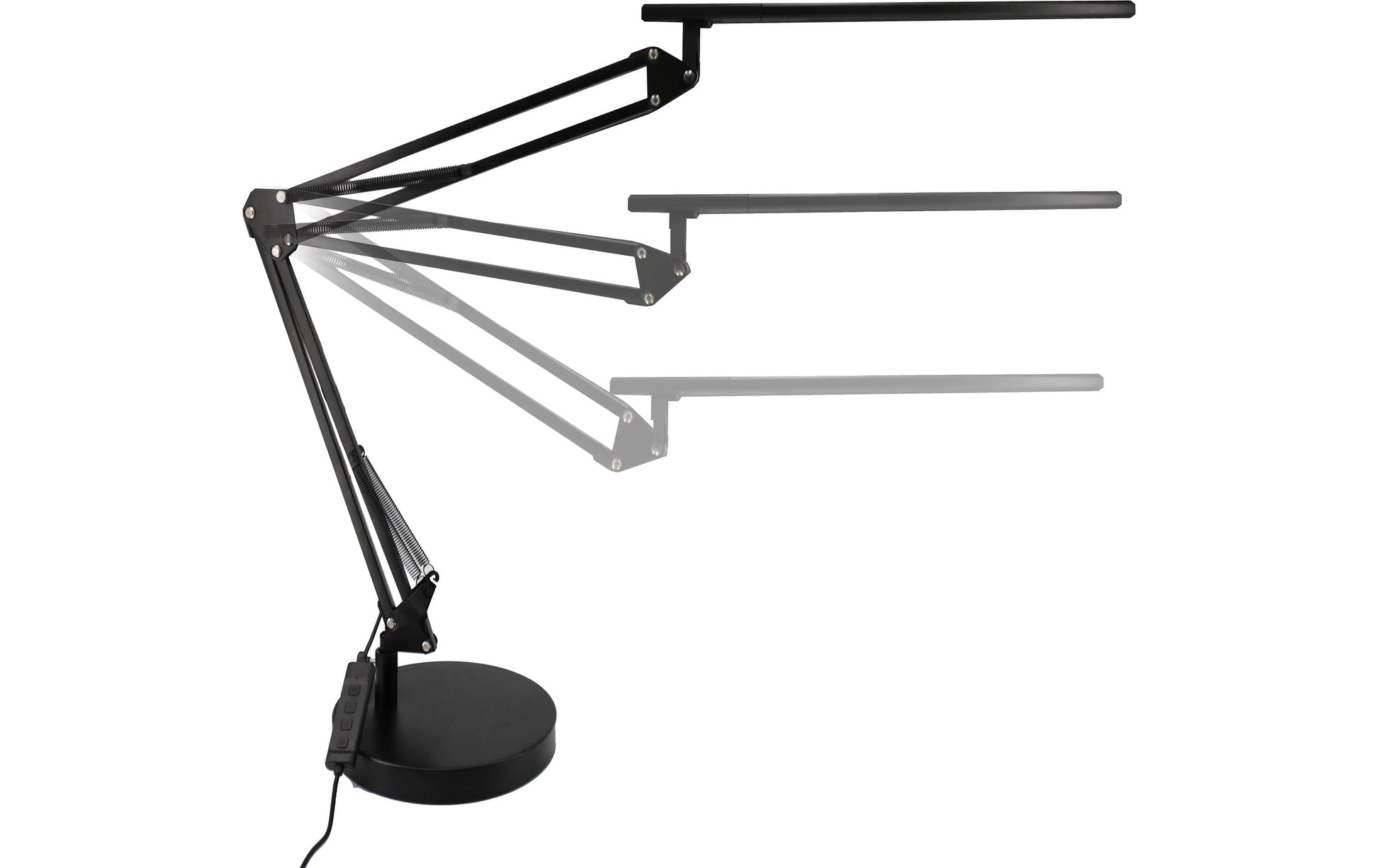 Unilux SWINGOLED 2.0 Tischleuchte – 3000–5500 K, 1450 lm, 13 W, Ra 95, schwarz