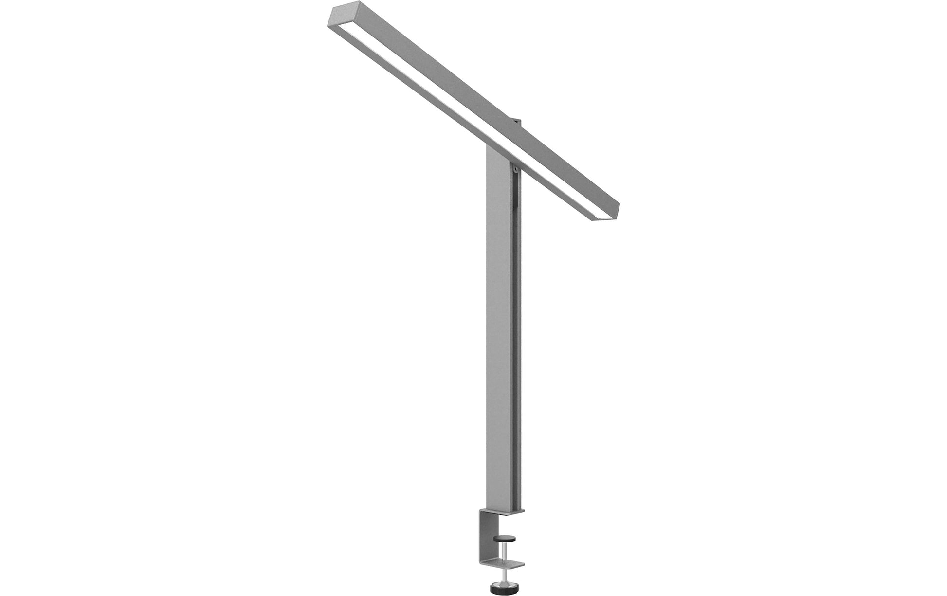 Unilux LED-Tischleuchte ZENITH – Klemmfuss – 3000–5000 K – 2'370 lm 23 W – Metallgrau