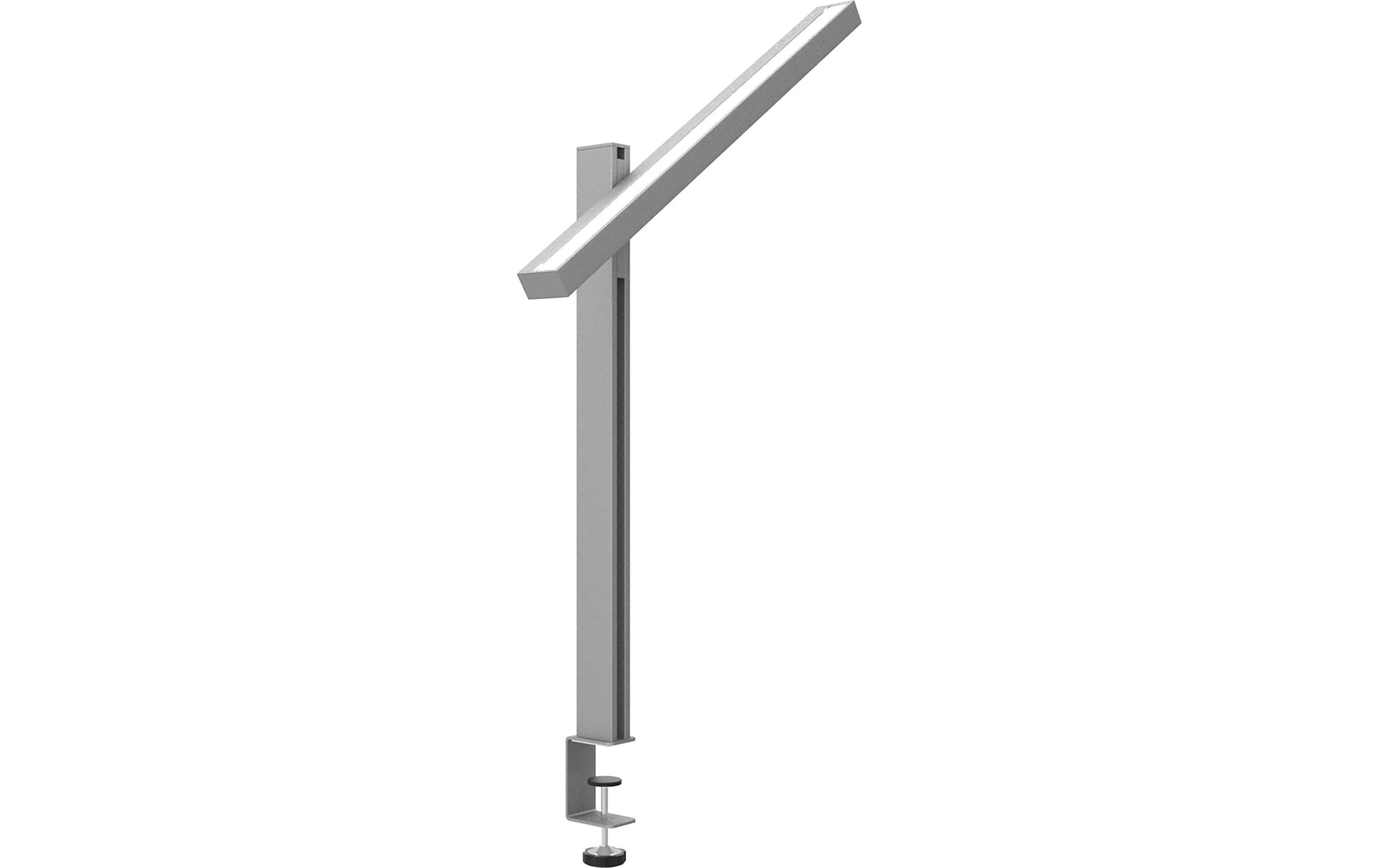 Unilux LED-Tischleuchte ZENITH – Klemmfuss – 3000–5000 K – 2'370 lm 23 W – Metallgrau