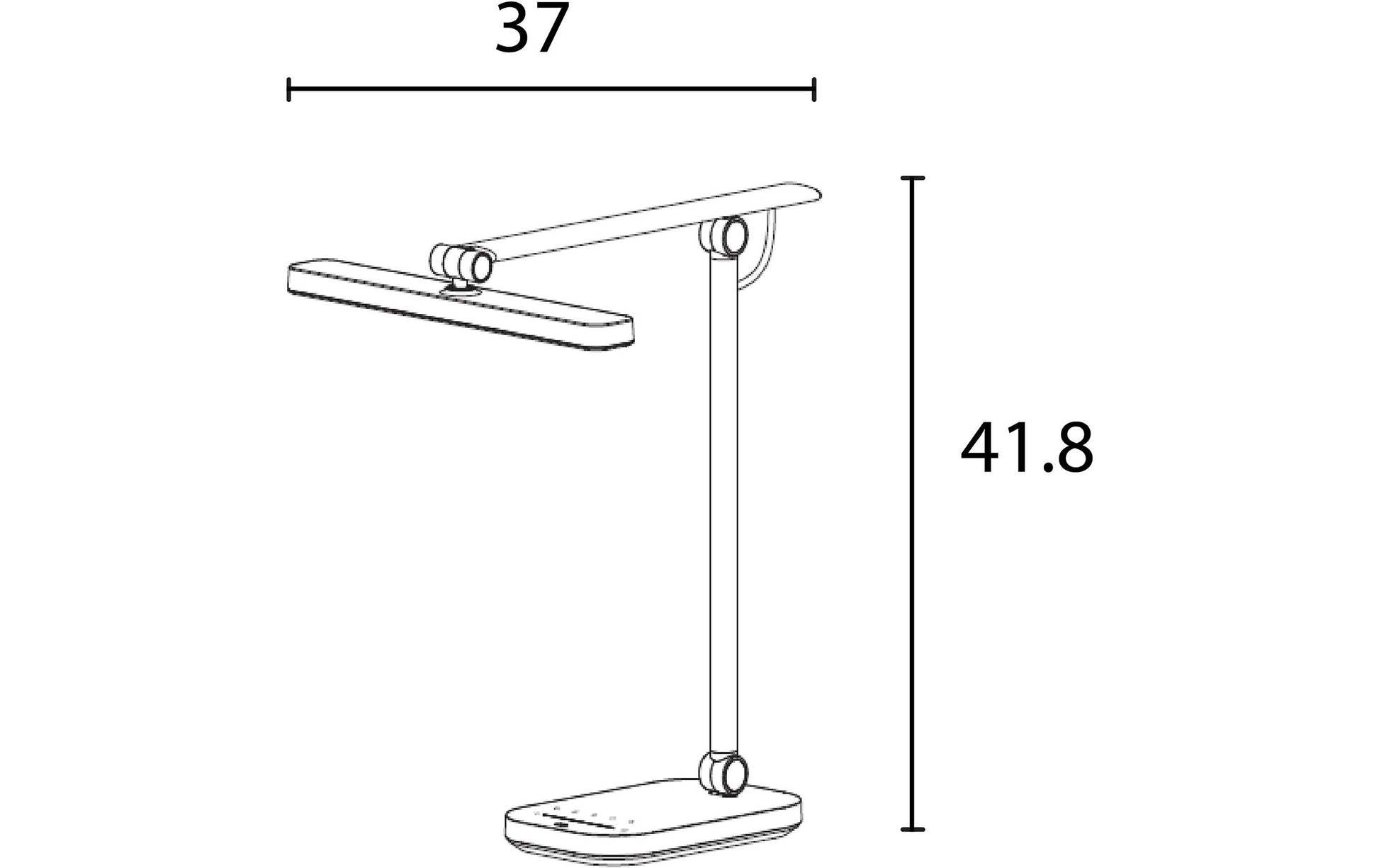 Unilux PURELINE Tischleuchte – 3000–5700 K, 1357 lm, 13 W, Ra 98, weiss