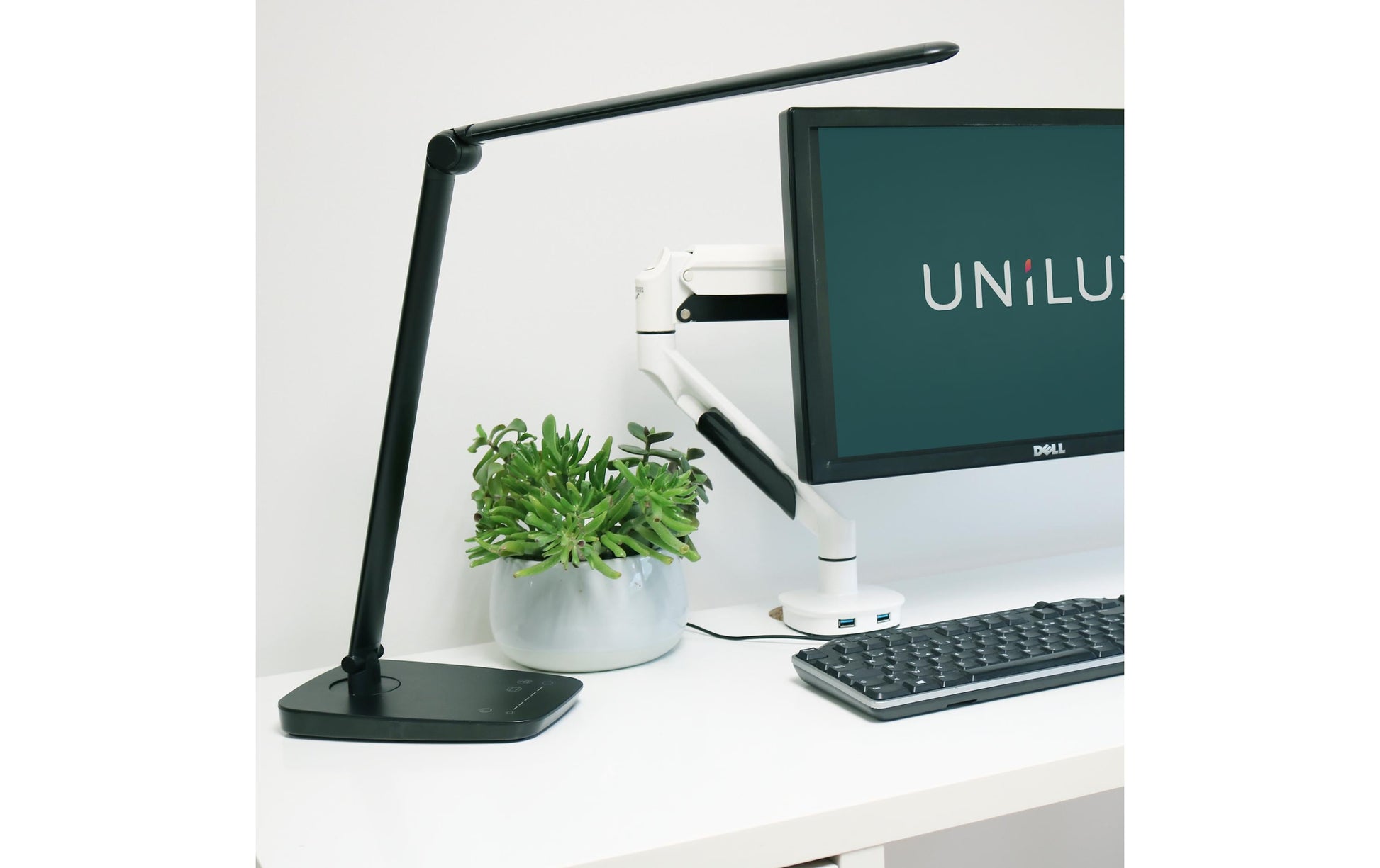 Unilux TWISTLED LED-Tischleuchte – 2700–6000 K, 1558 lm, 14 W, schwarz