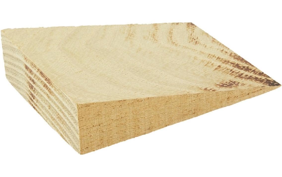 Holz Zollhaus Holzkeil – 60 × 80 × 20 mm, Akazie, Natur