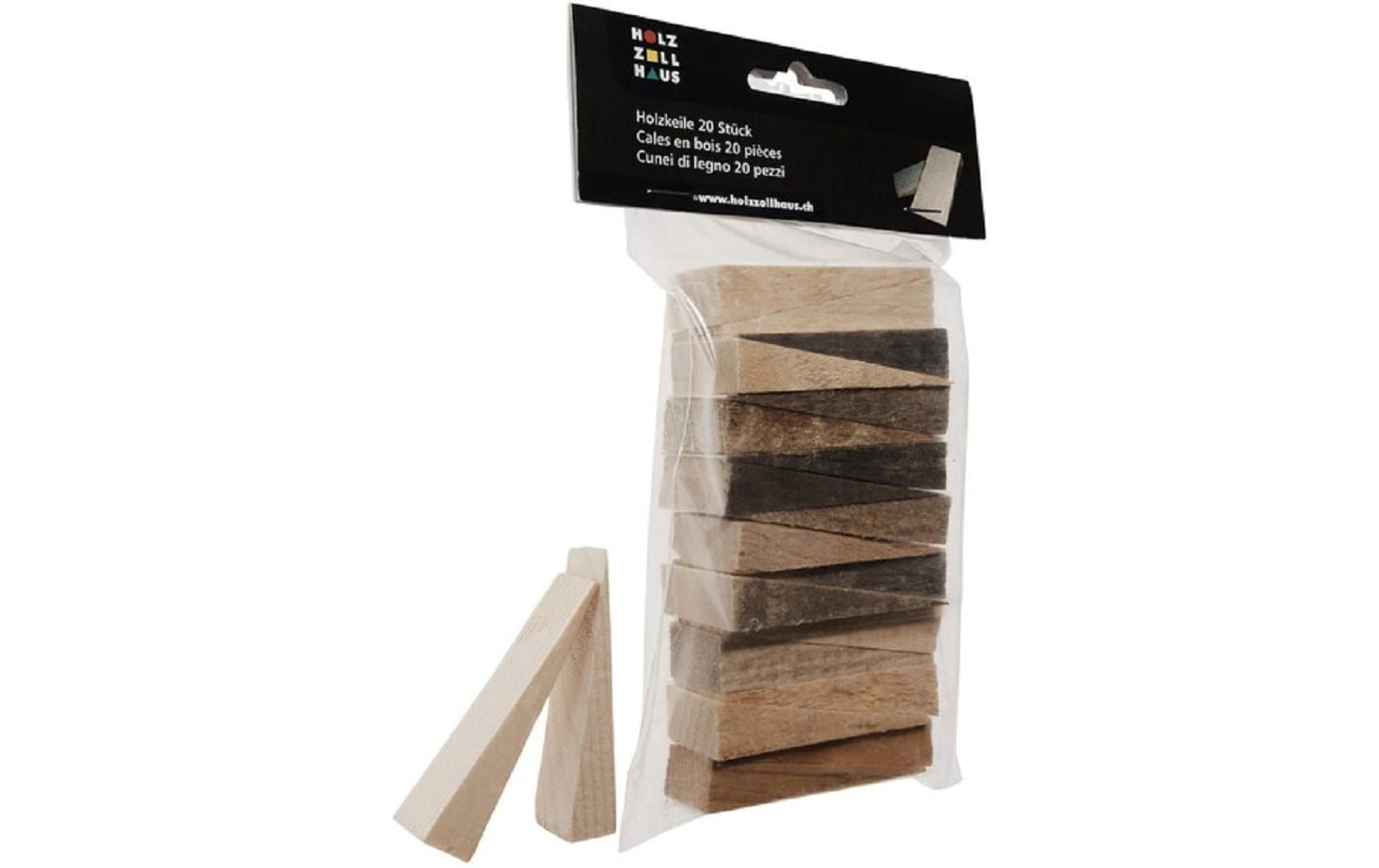 Holz Zollhaus – Holzteile, Fichte, Massivholz, Braun, 6 × 2 × 8 cm, 20 Stk.