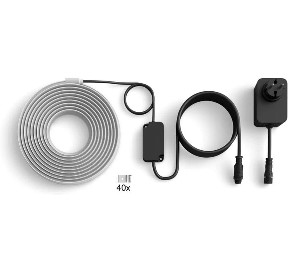 Philips Hue Flux Gradient Outdoor LED-Aussenleuchte – 30 W, Mehrfarbig, Lightstrip 10 m, 100-240 V