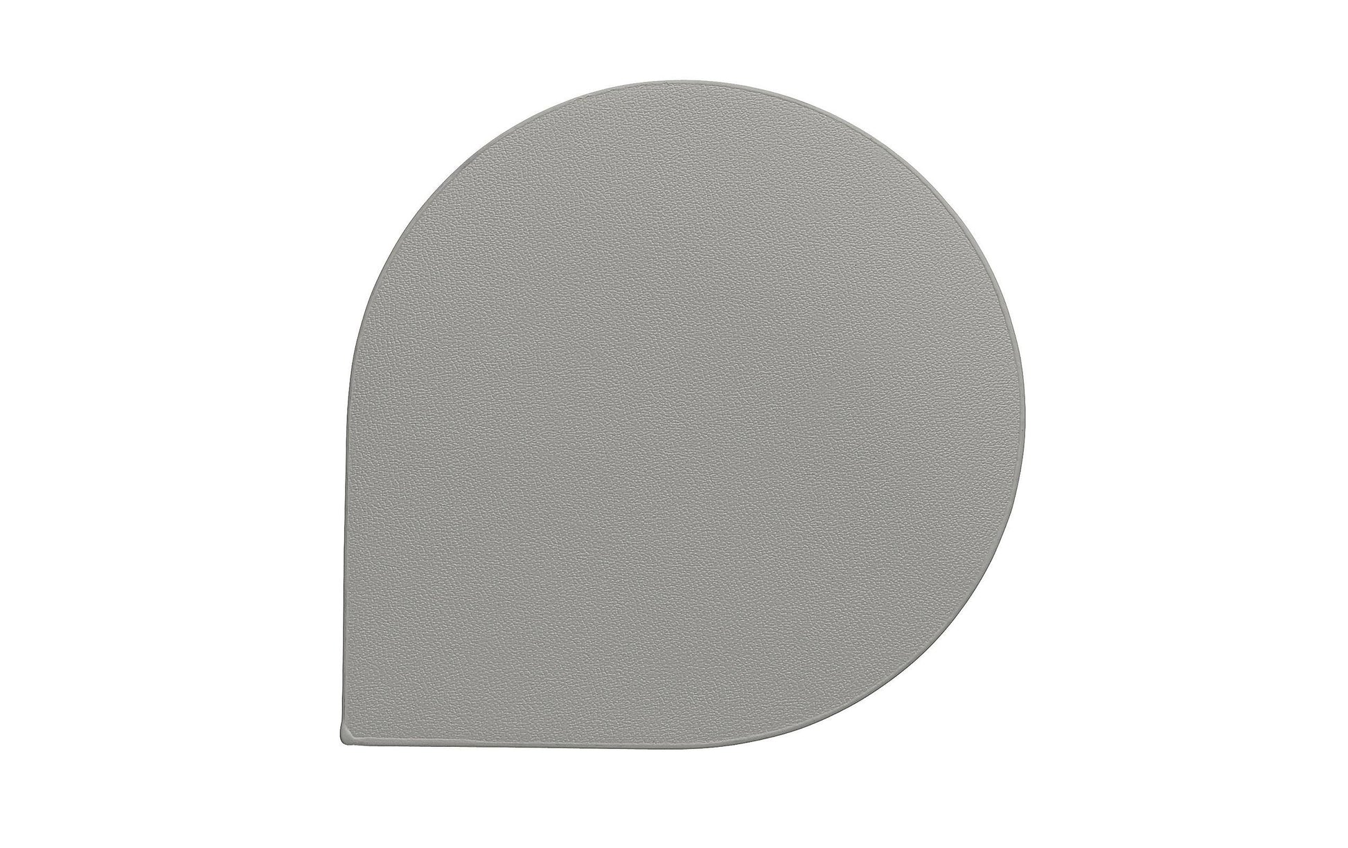 Kela Glasuntersetzer – 10 × 10 × 0,2 cm, Kunstleder, Grau, für Gläser