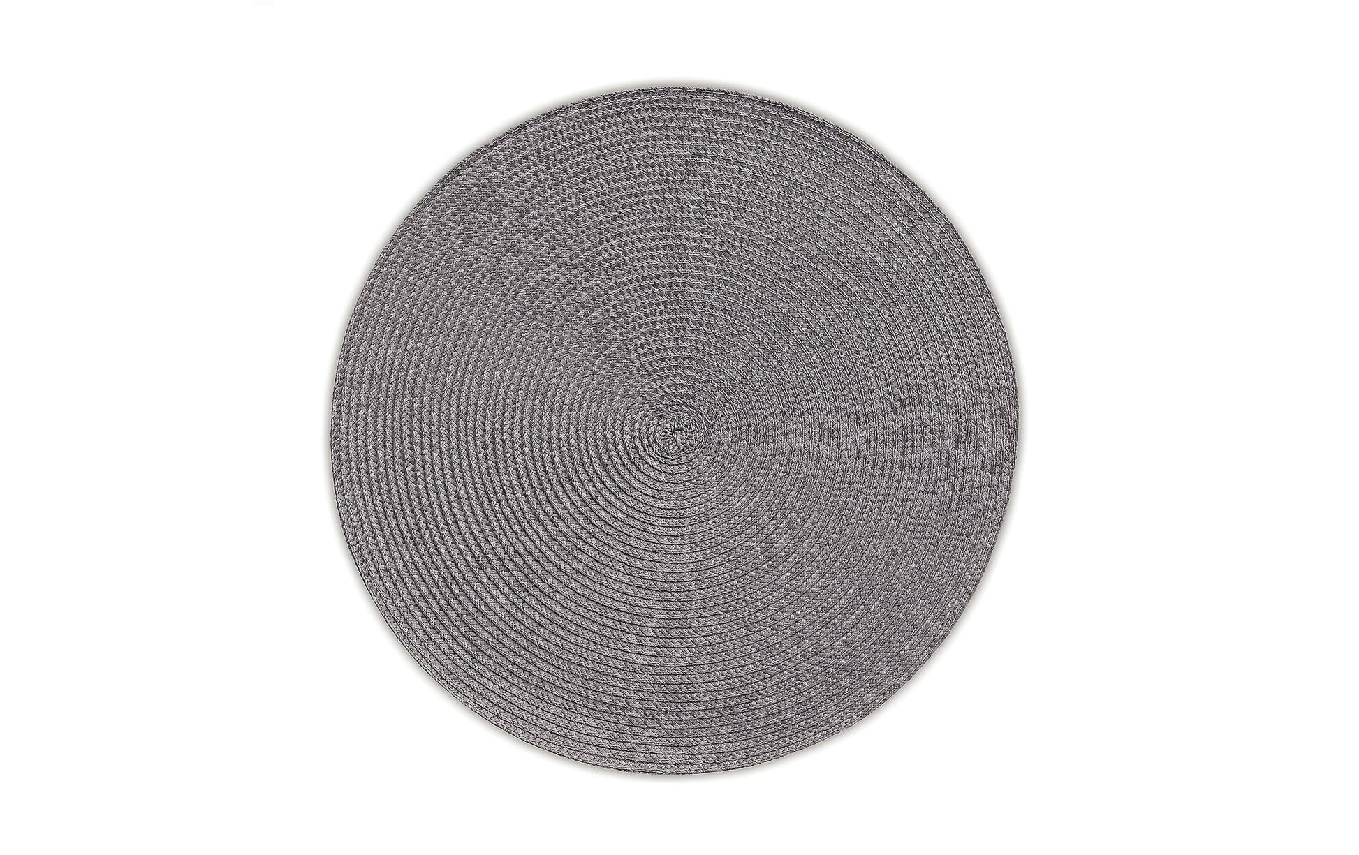 Kela Tischset Kimya – rund, PP, hellgrau, Ø38 cm