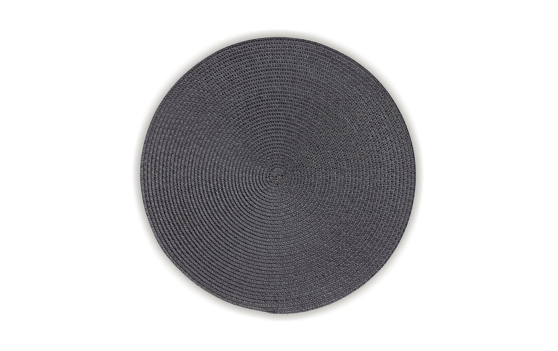 Kela Tischset Kimya – rund, PP, dunkelgrau, Ø38 cm