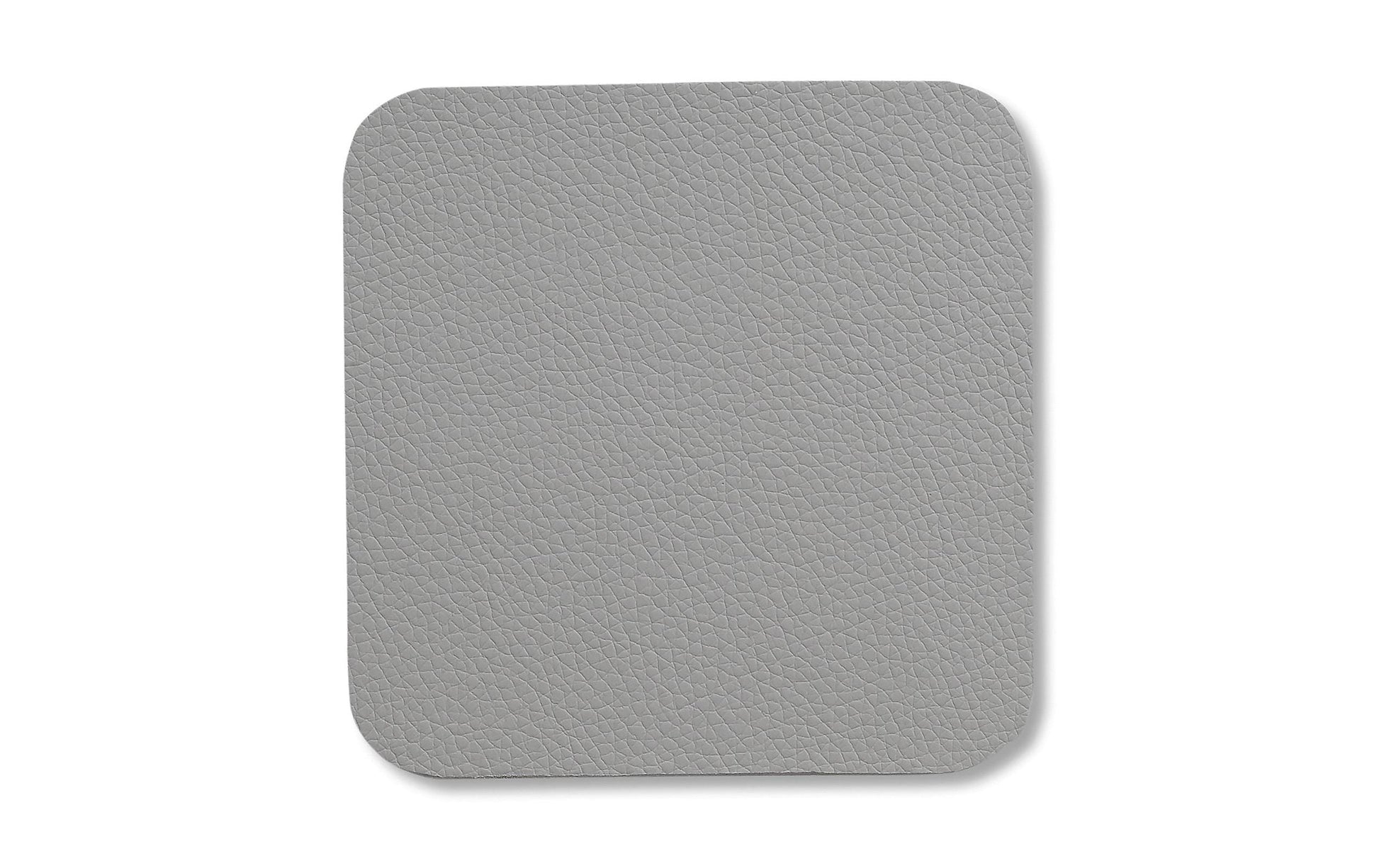 Kela Untersetzer Kimara – 4er Set, 10,0 × 10,0 × 0,2 cm, Kunstleder, Grau, für Glas