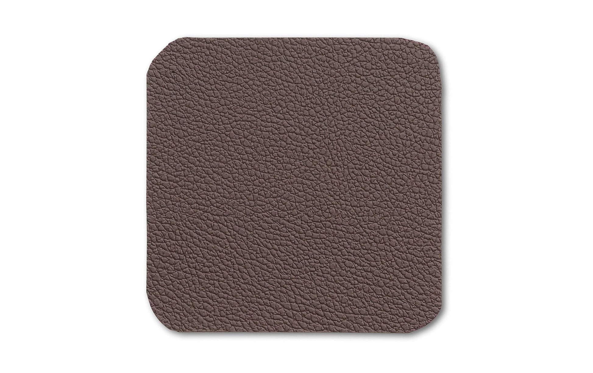Kela Untersetzer – 4er Set, 10,0 × 10,0 × 0,2 cm, Kunstleder, Braun, für Gläser