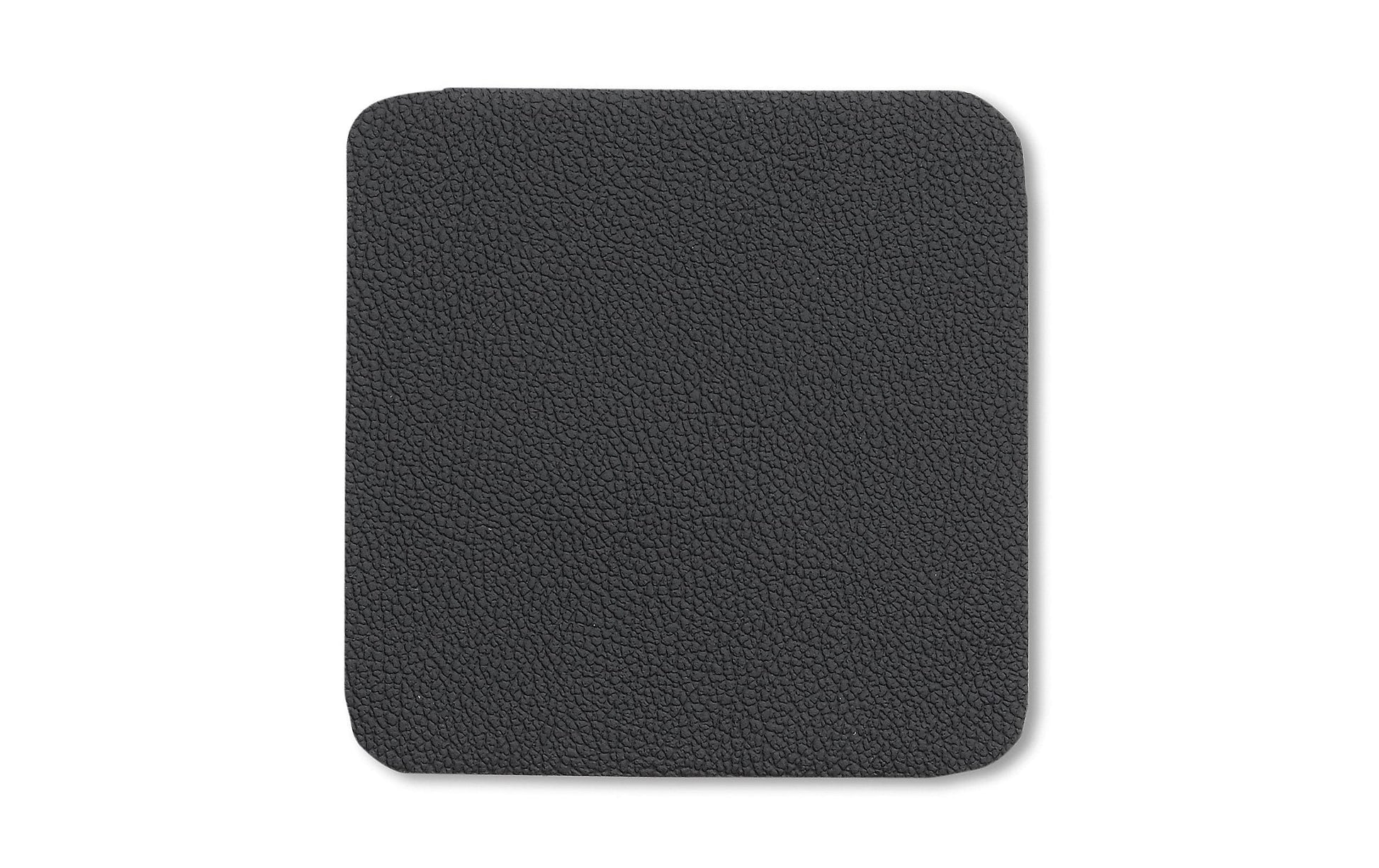 Kela Untersetzer Kimara – 4er Set, 10,0 × 10,0 × 0,2 cm, Kunstleder, Schwarz, für Gläser