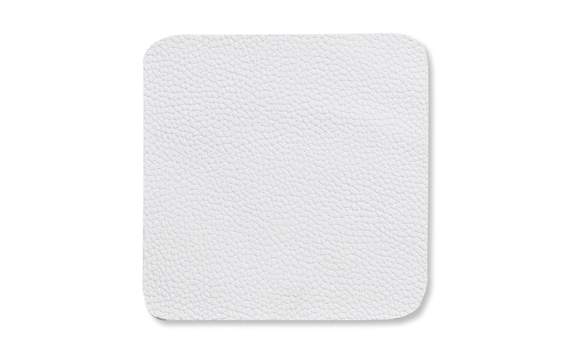 Kela Untersetzer Kimara – 4er Set, 10,0 × 10,0 × 0,2 cm, Kunstleder, Weiss, für Glas