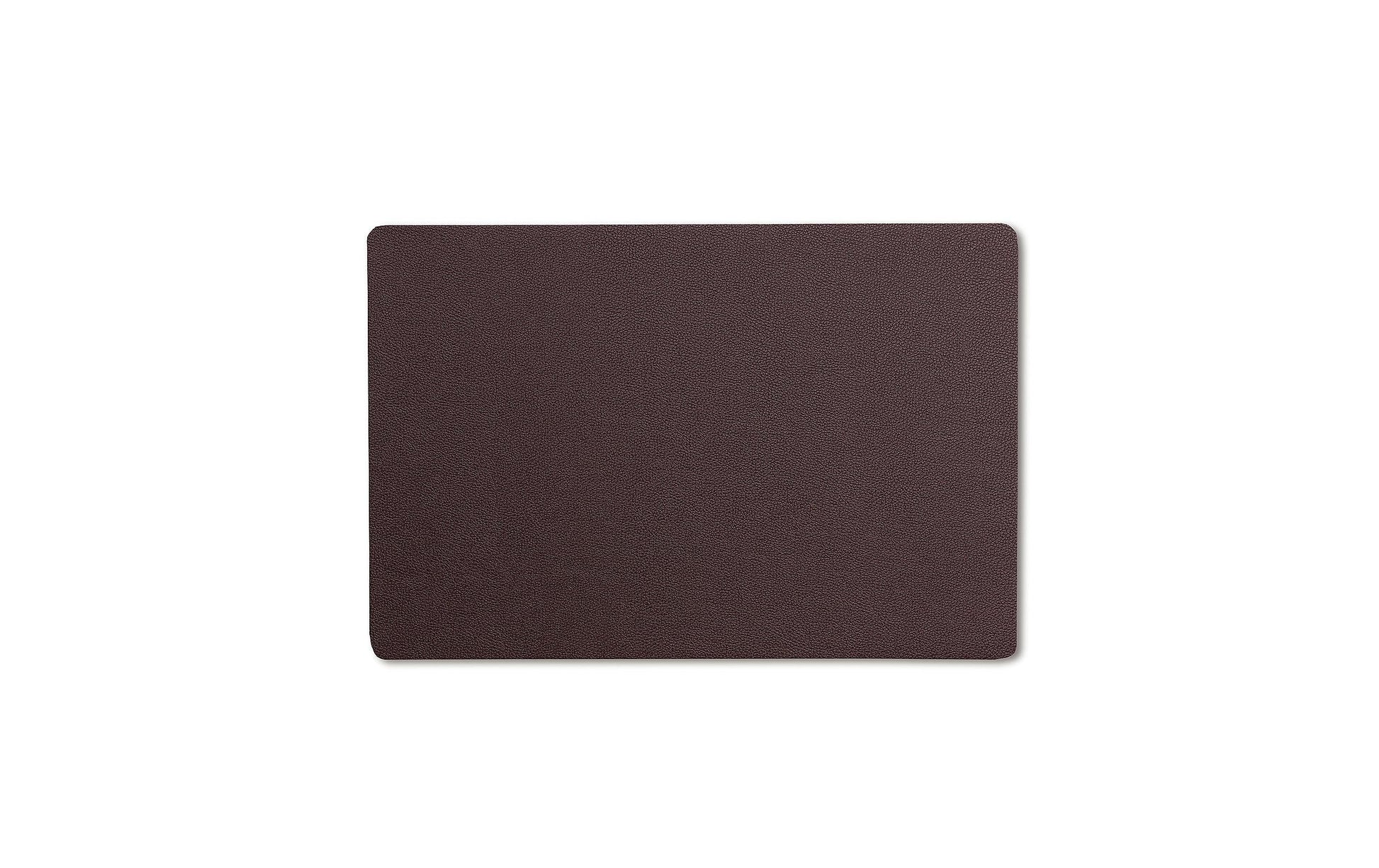 Kela Tischset Kimara – Kunstleder (PU), Braun, 45 × 30 cm